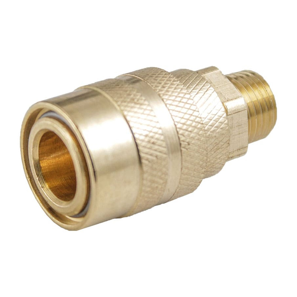 Cople Rápido Latonado Macho 1/4" Weston