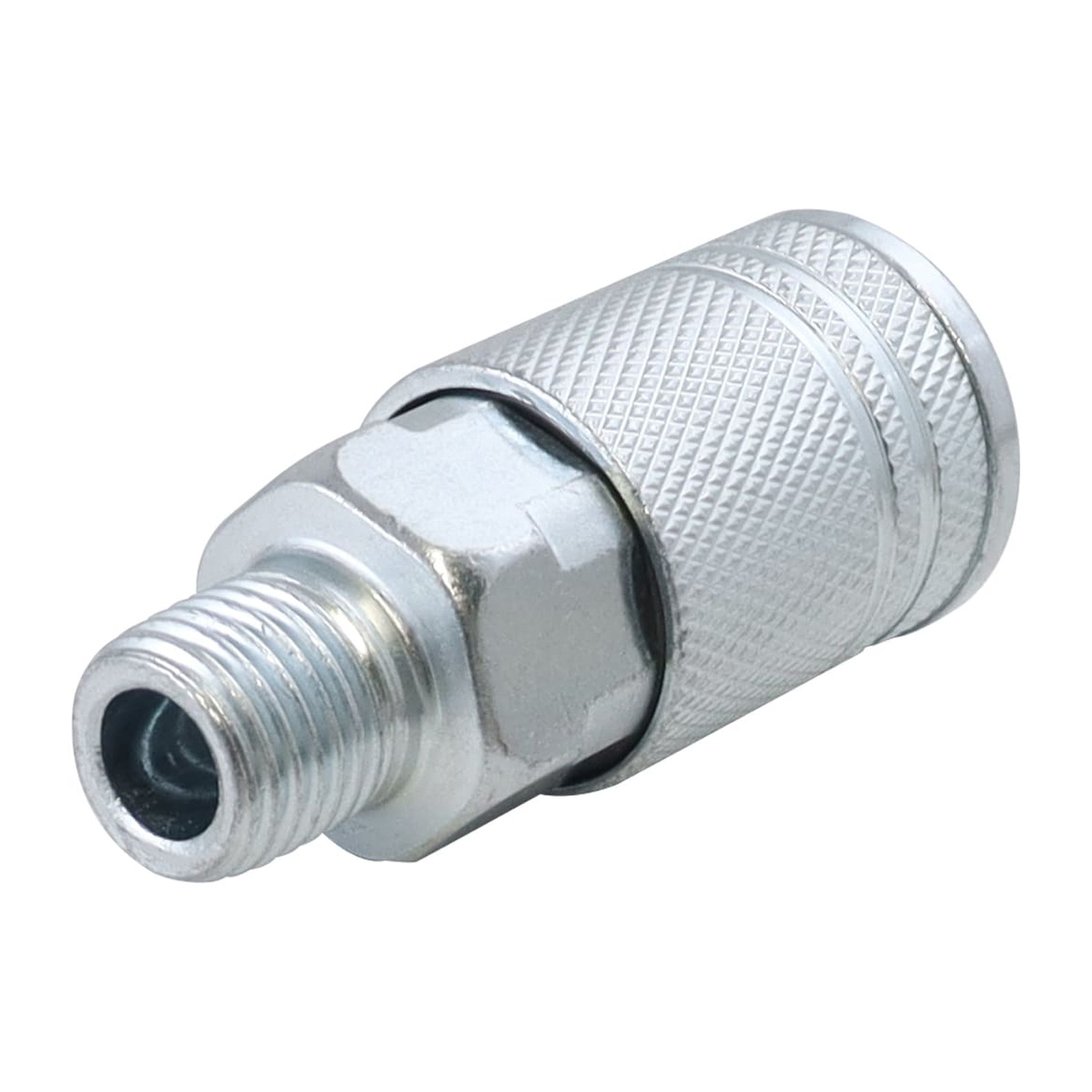 Cople Rápido Macho de Acero Cromado 1/4" NPT Industrial Weston