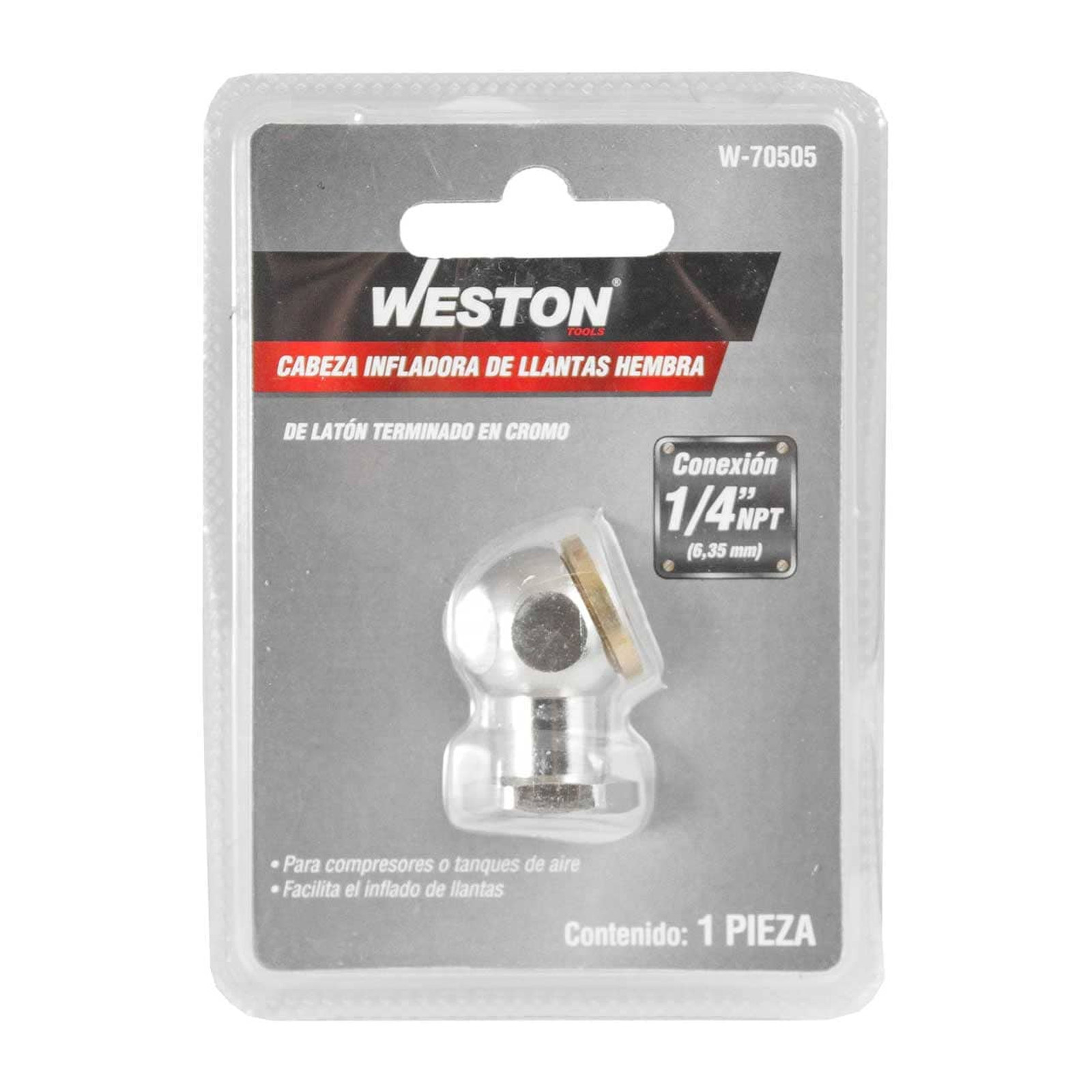 INFLADOR CABEZA SENCILLA HEMBRA 1/4'' NPT - Imagen 2