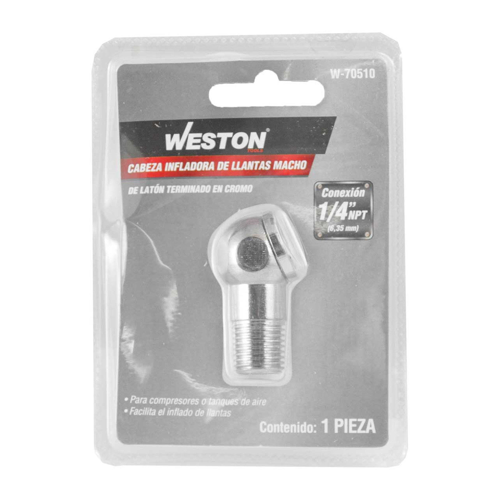 INFLADOR CABEZA SENCILLA MACHO 1/4'' NPT - Imagen 2