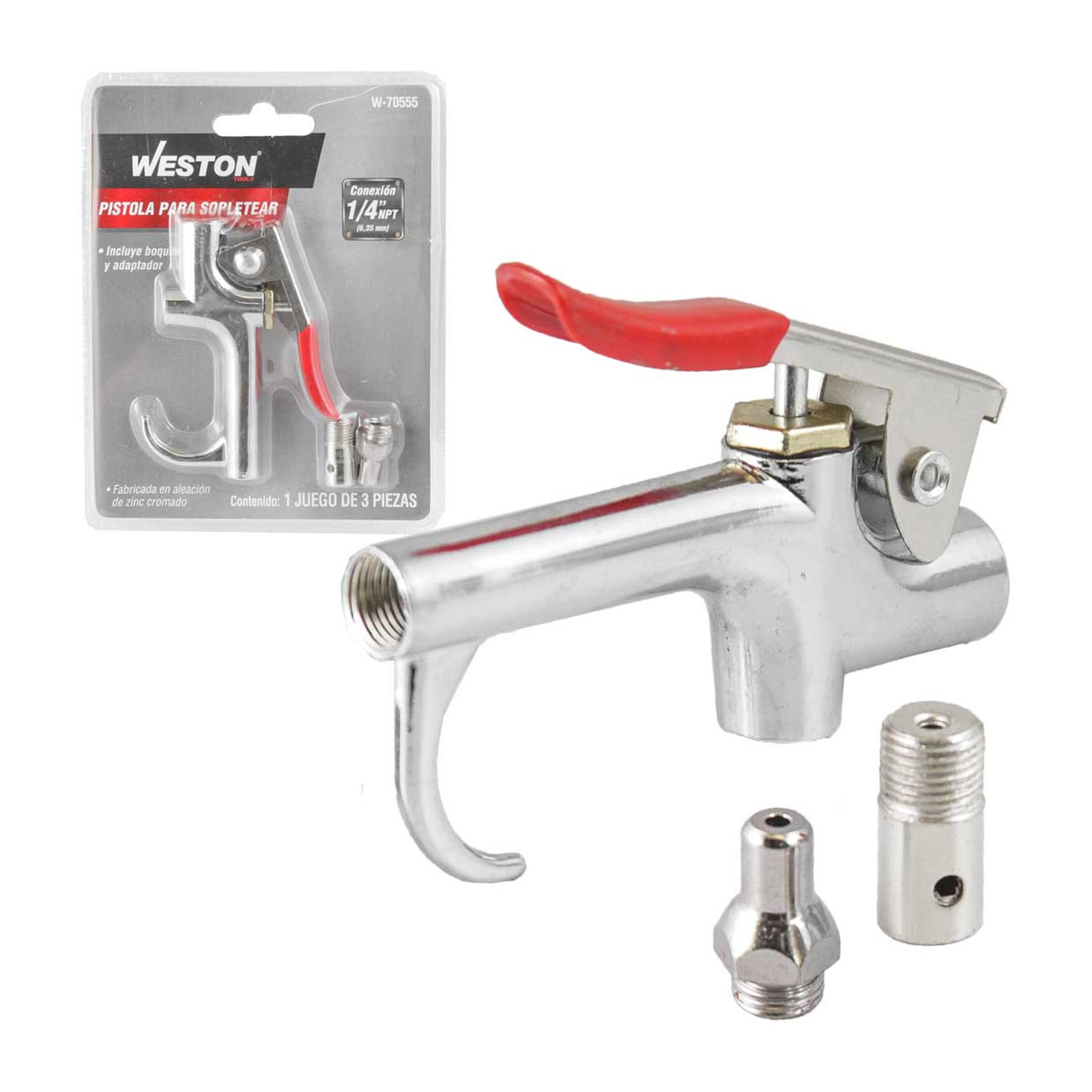 Pistola Metálica para Sopletear 1/4" NPT Weston