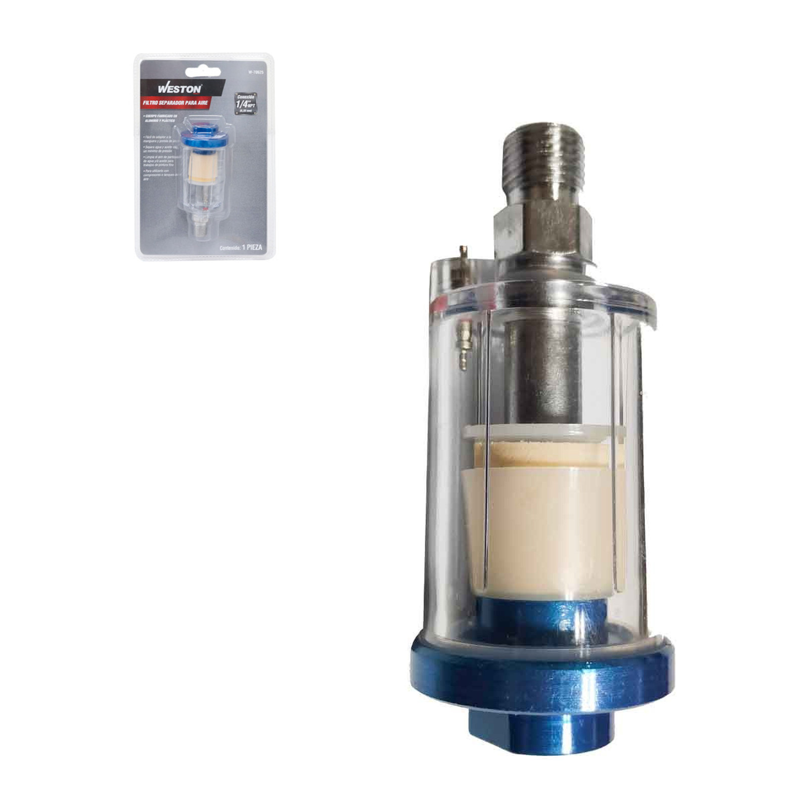 Filtro Separador para Aire 1/4" NPT Weston