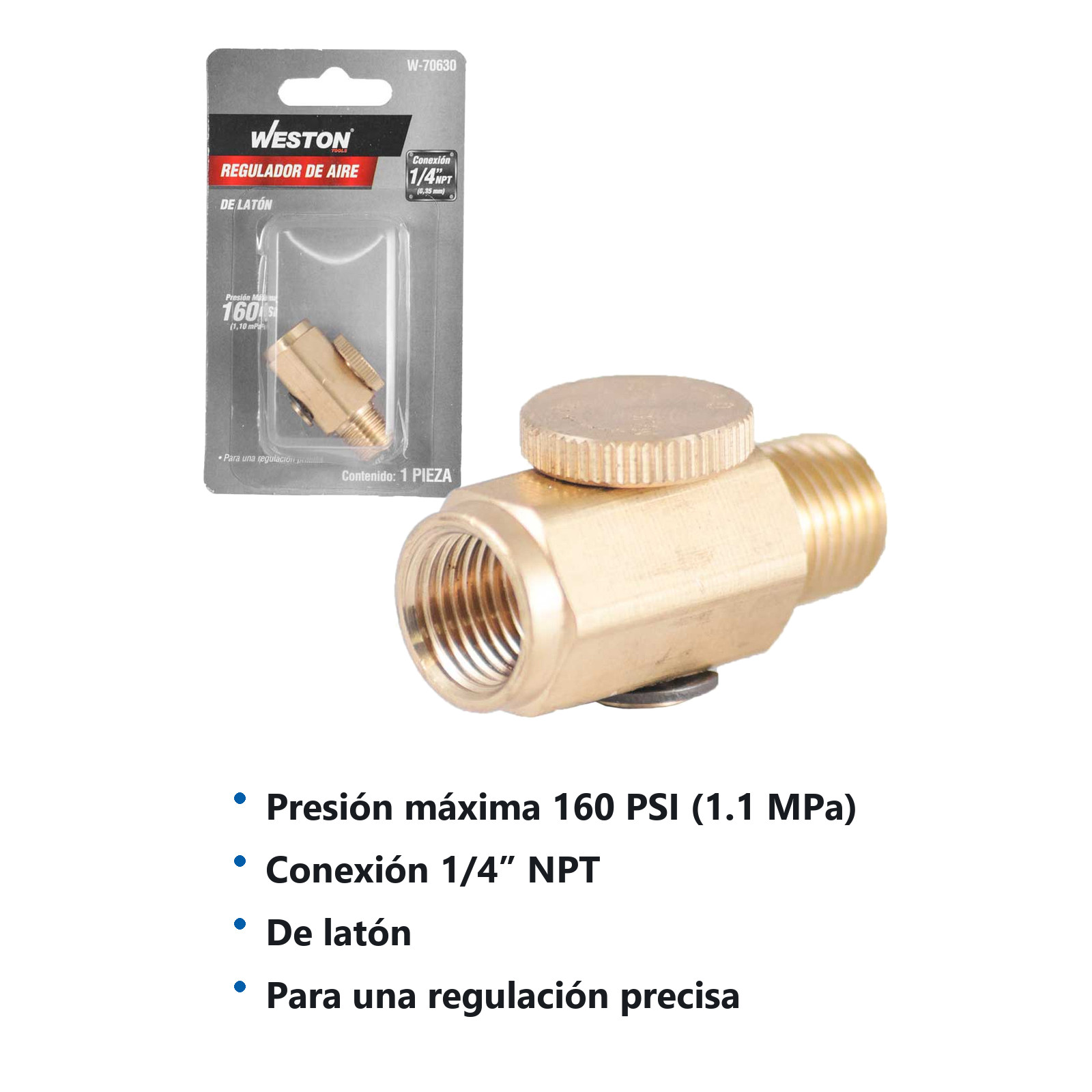 REGULADOR DE AIRE 1/4'' NPT - Imagen 2