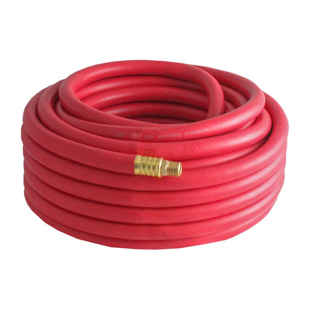 Manguera de Aire de Hule Roja Weston 3/8" x 50 ft con Conector 1/4" NPT