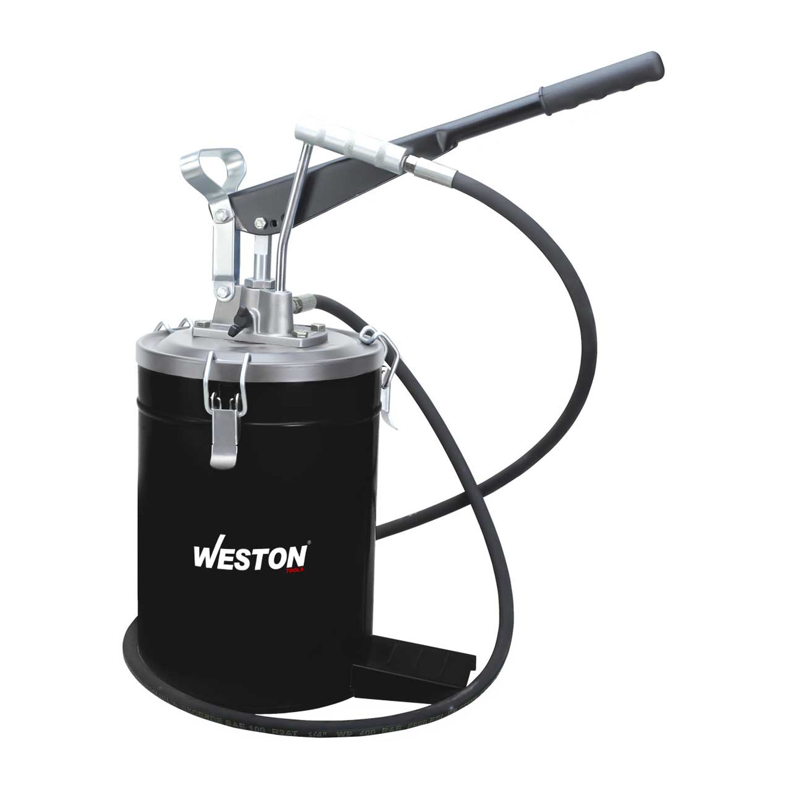 Bomba de Engrase 10 kg con Manguera 2 m 1/4" Sin Ruedas WESTON