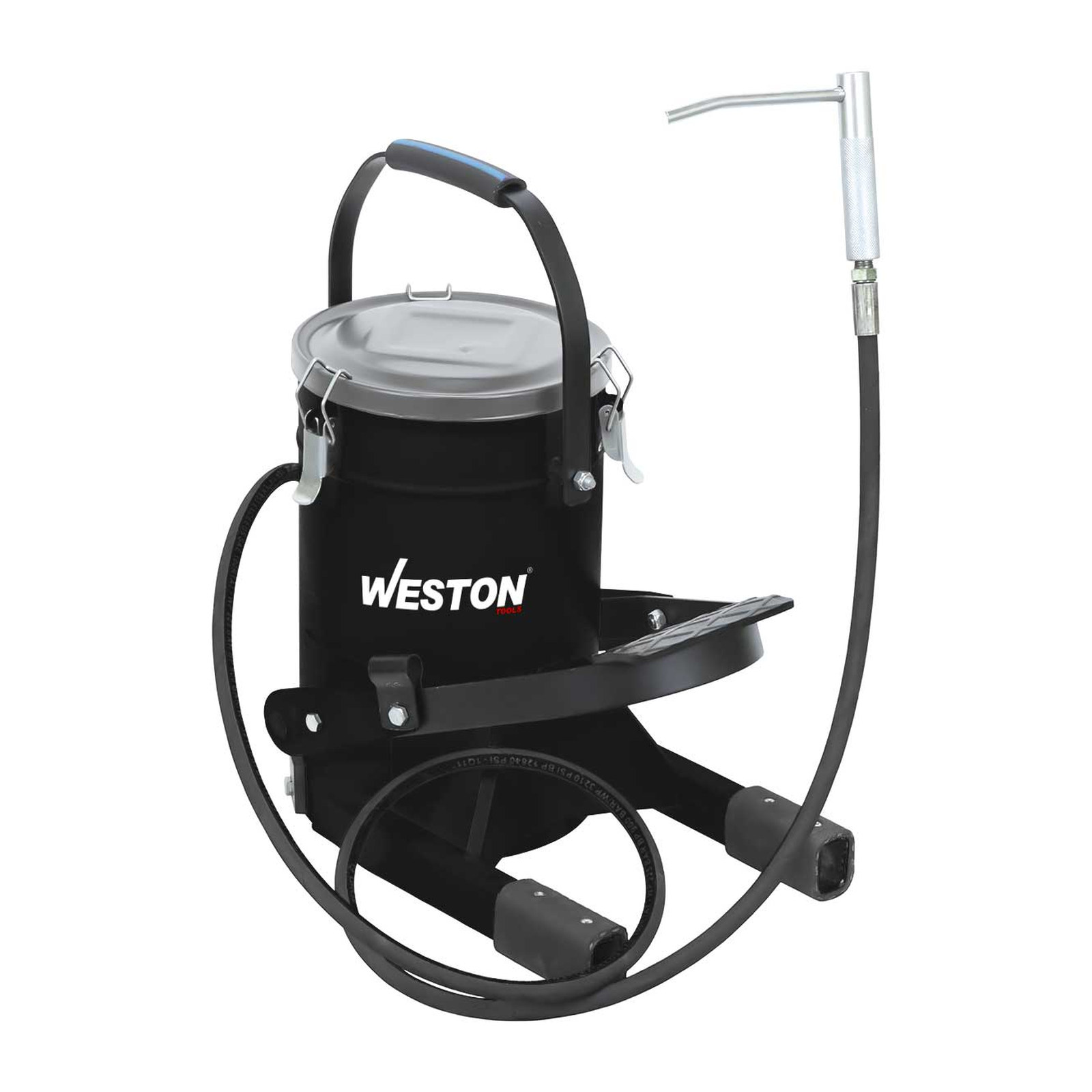 Bomba de Engrase de Pie 10 kg con Manguera 2 m x 1/4" WESTON