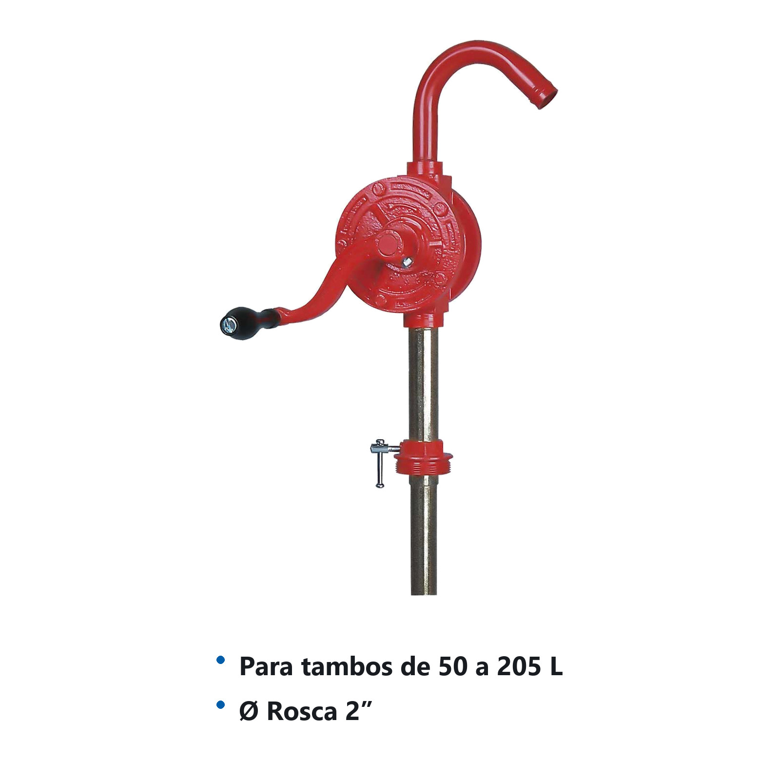 BOMBA GIRATORIA EXTRACTORA D/ACEITE  P/TAMBO 50L-205L - Imagen 2