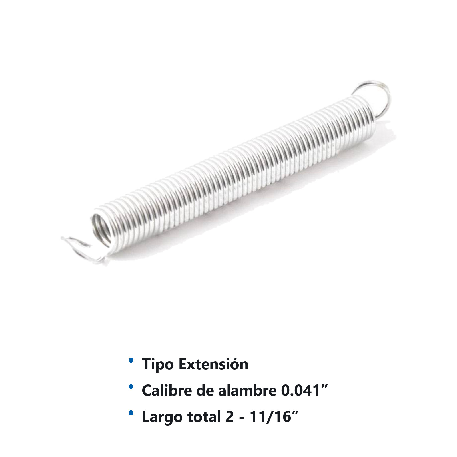 RESORTE D/EXTENSION WESTON .041X.312X2.187X2.687 - Imagen 2