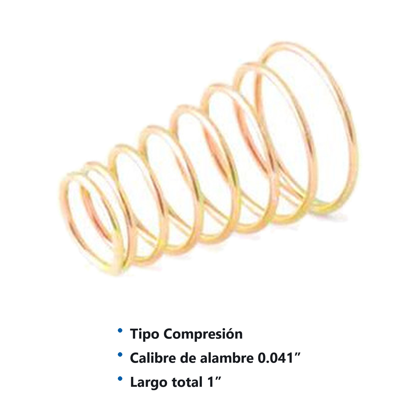 RESORTE D/COMPRESION WESTON .041X.406X.687X1 - Imagen 2