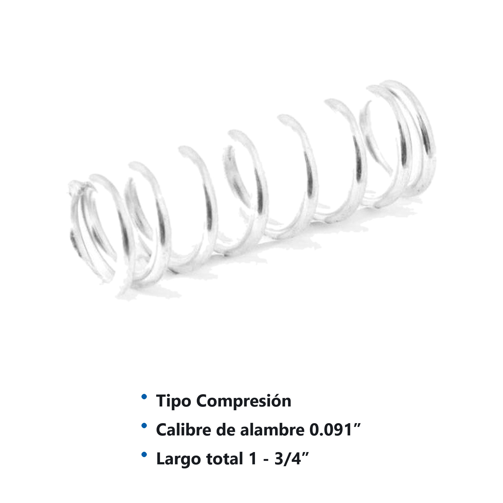 RESORTE D/COMPRESION WESTON .091X.625X1.75 - Imagen 2
