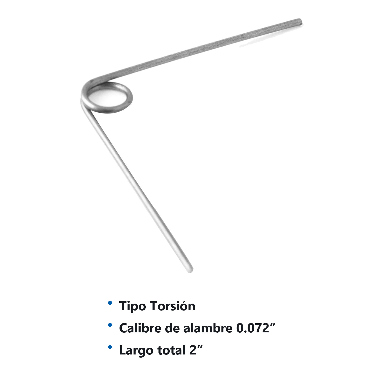 RESORTE D/TORSION WESTON .072X.500X2 - Imagen 2