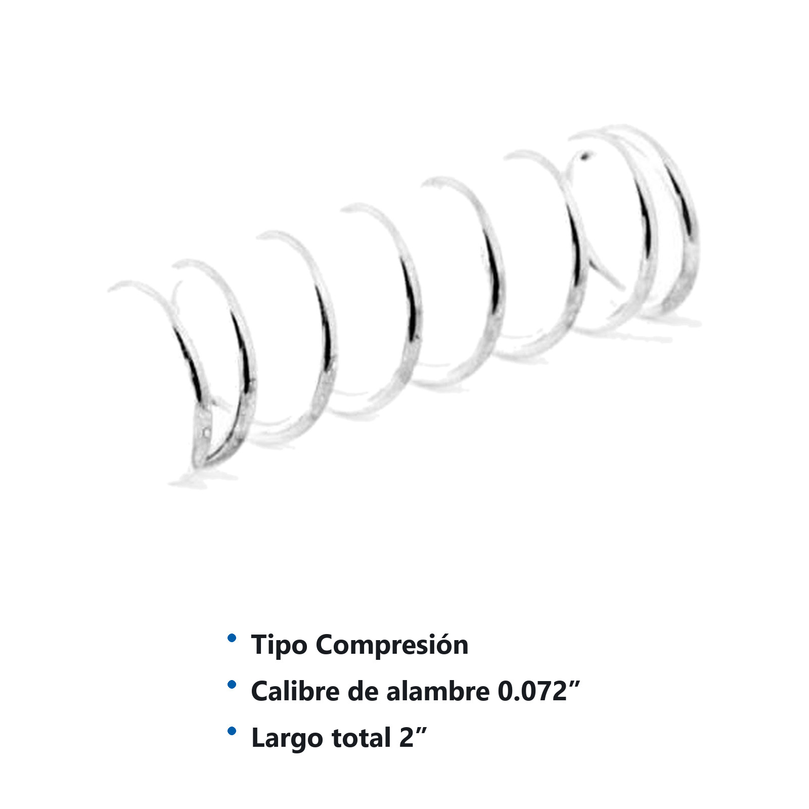 RESORTE D/COMPRESION WESTON .072X.625X2 - Imagen 2