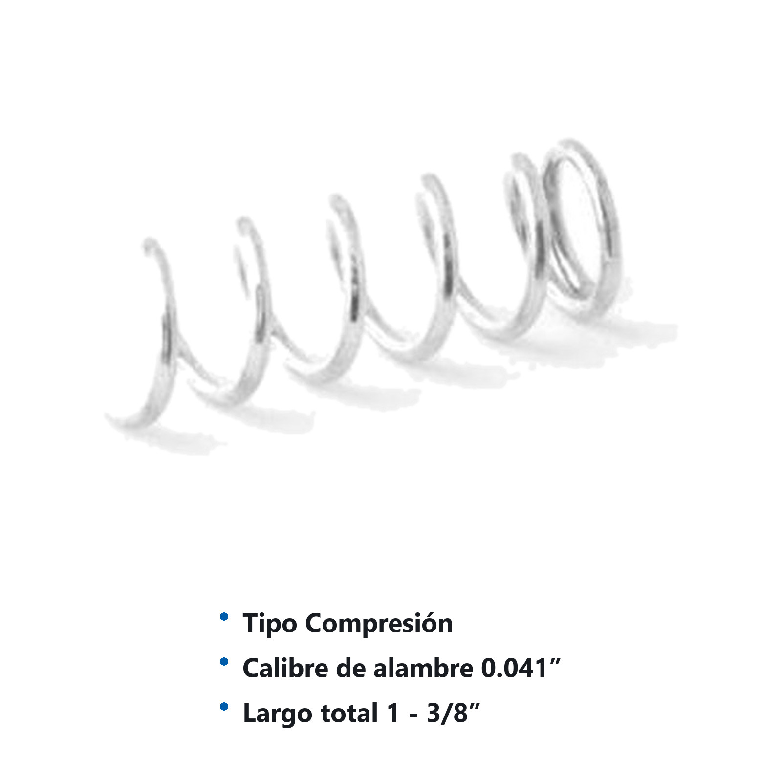 RESORTE D/COMPRESION WESTON .041X.312X1.375 - Imagen 2