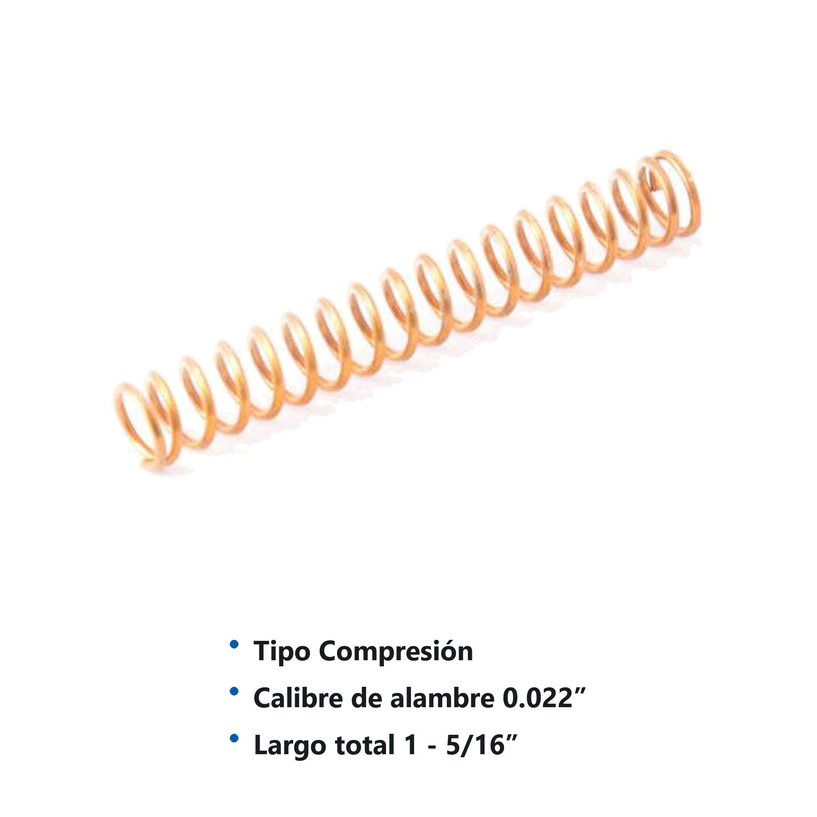 RESORTE D/COMPRESION WESTON .022X.187X1.312 - Imagen 2