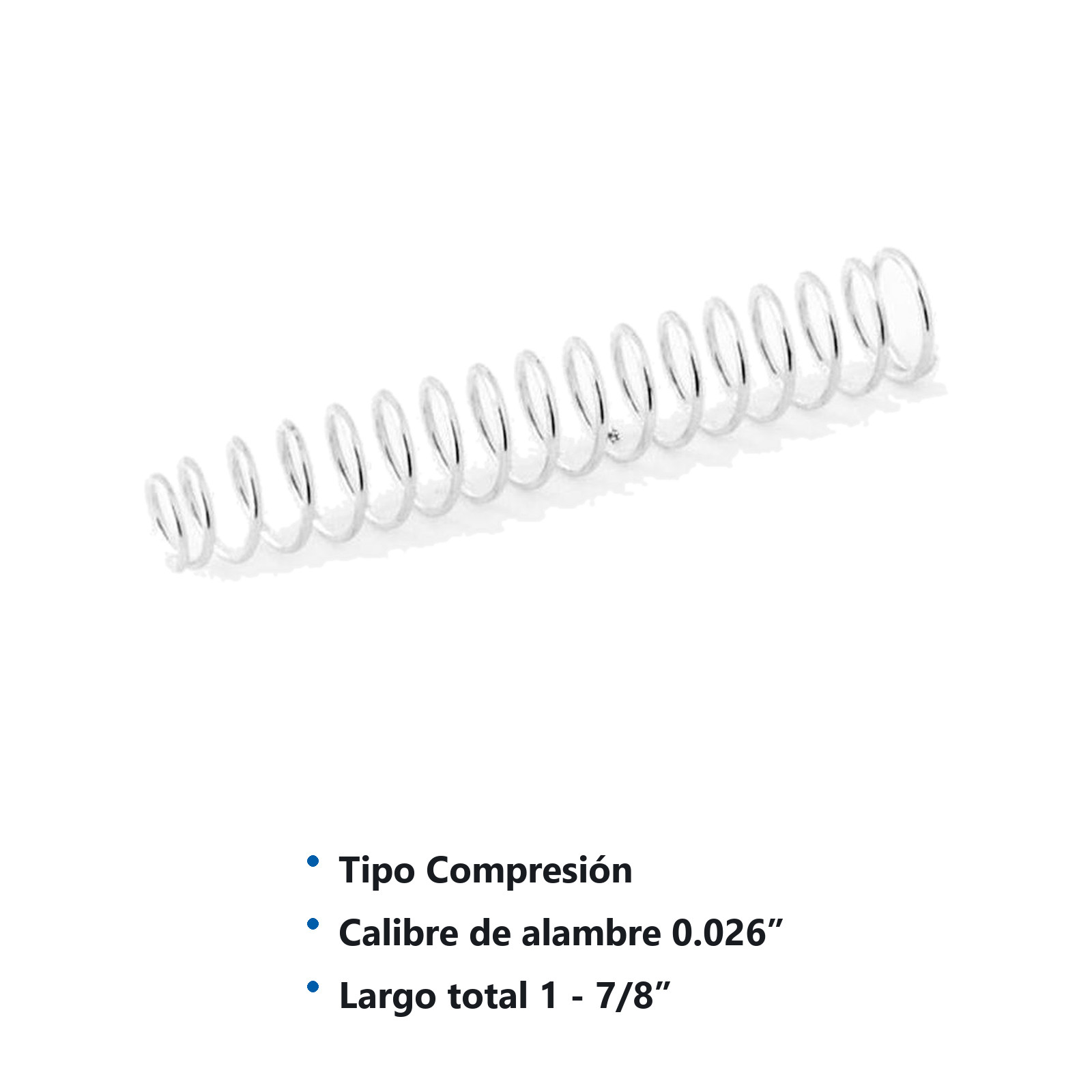 RESORTE D/COMPRESION WESTON .026X.312X1.875 - Imagen 2