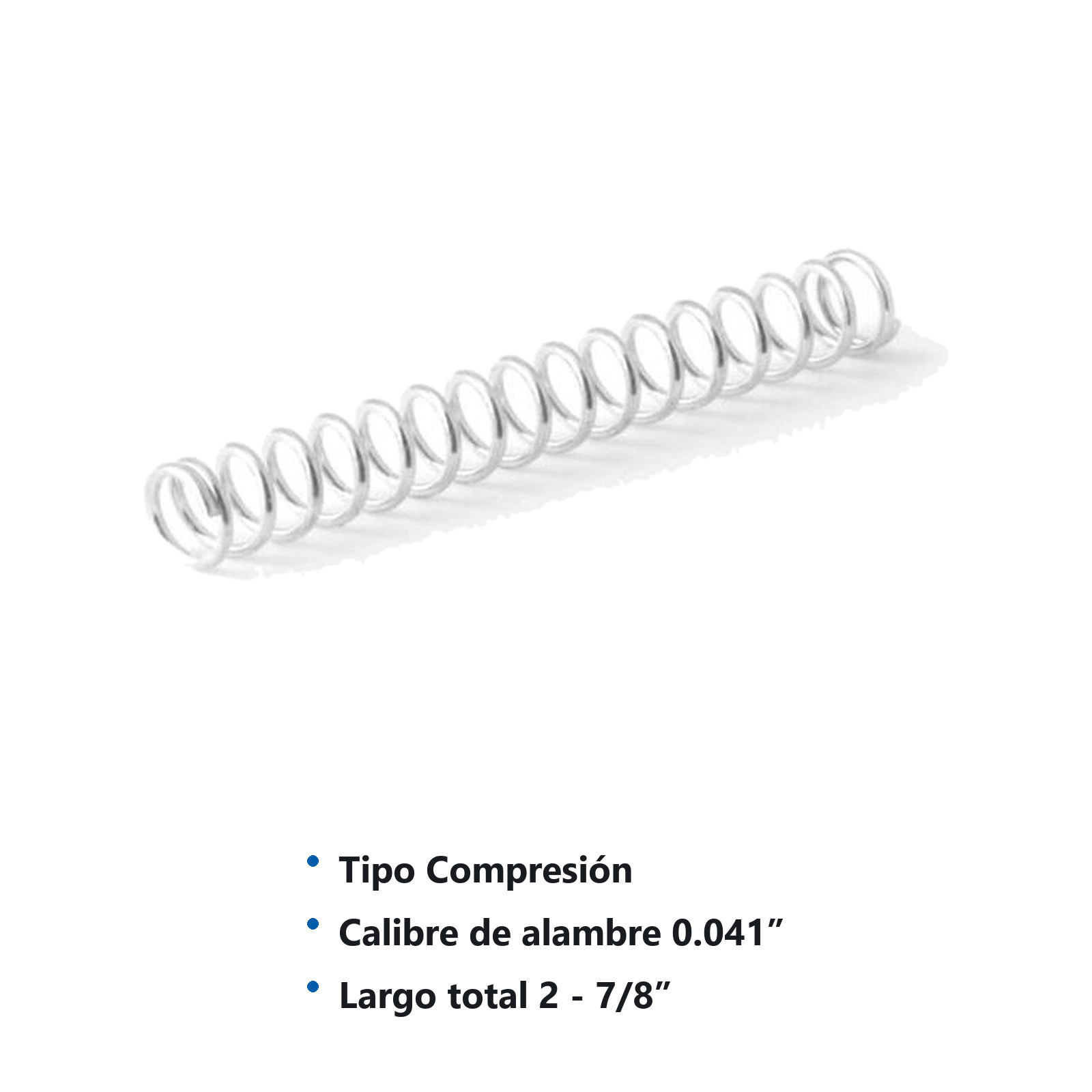 RESORTE D/COMPRESION WESTON .041X.312X2.312 - Imagen 2