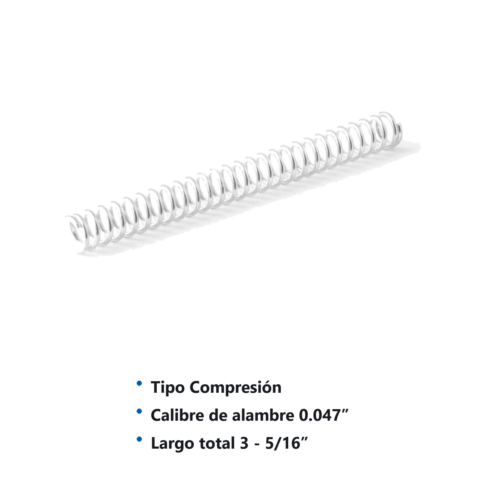 RESORTE D/COMPRESION WESTON .047X.328X3.312 - Imagen 2