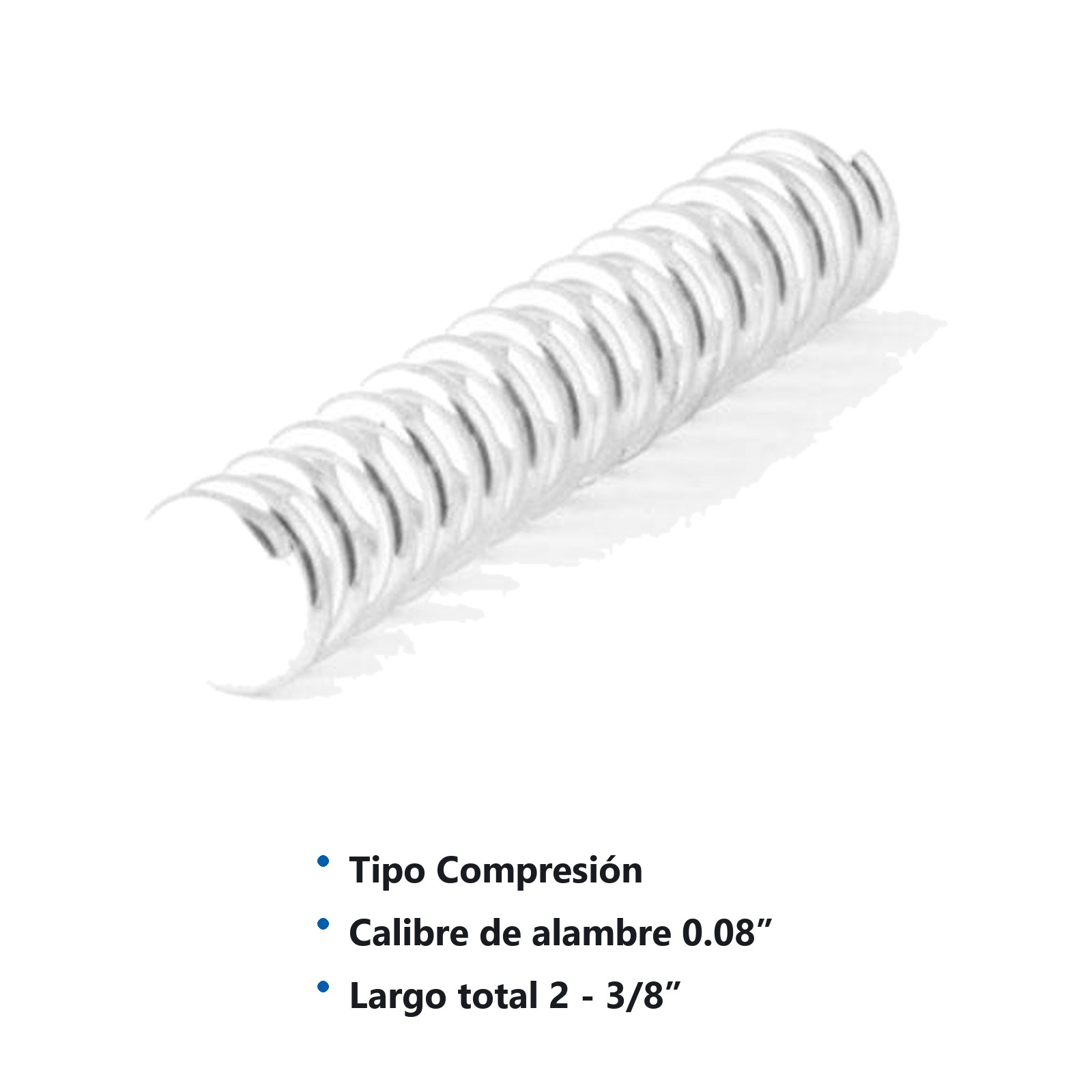 RESORTE D/COMPRESION WESTON .08X.468X2.375 - Imagen 2