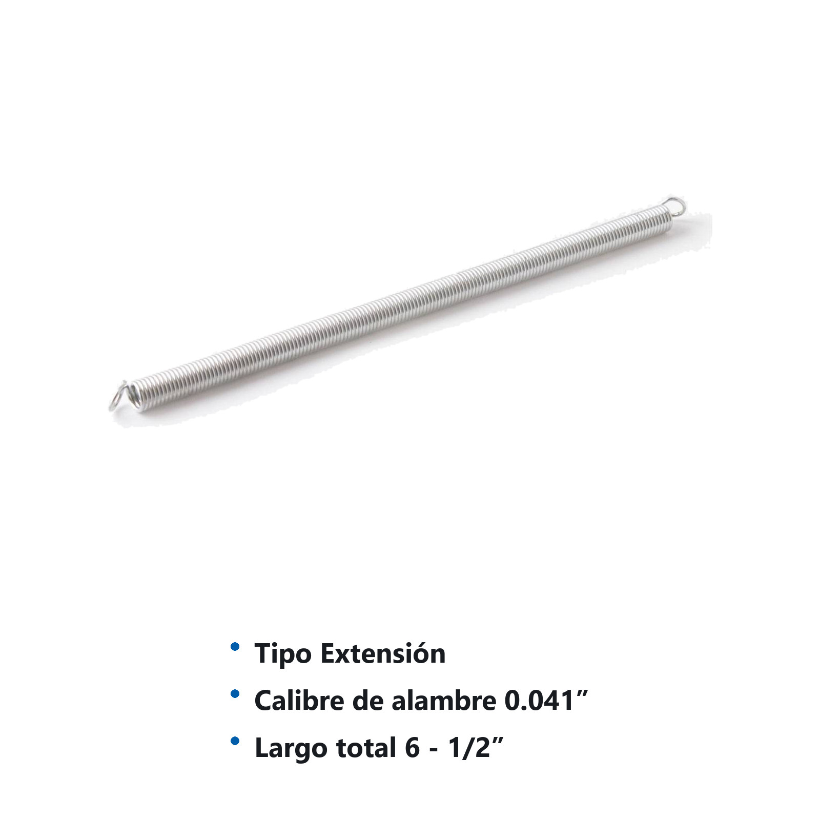 RESORTE D/EXTENSION WESTON .041X.281X6X6.5 - Imagen 2
