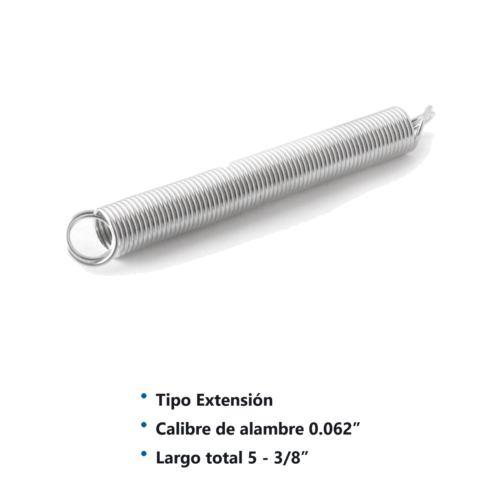 RESORTE D/EXTENSION WESTON .062X.625X4.375X5.375 - Imagen 2