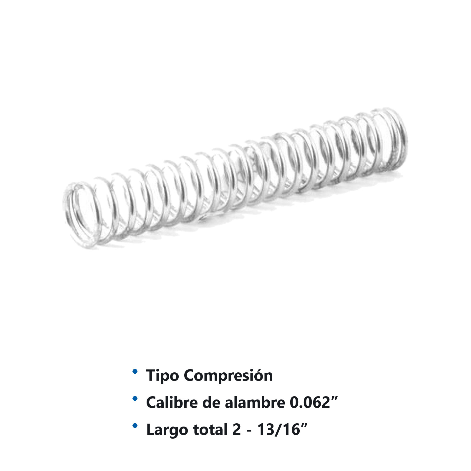 RESORTE D/COMPRESION WESTON .062X.500X2.812 - Imagen 2