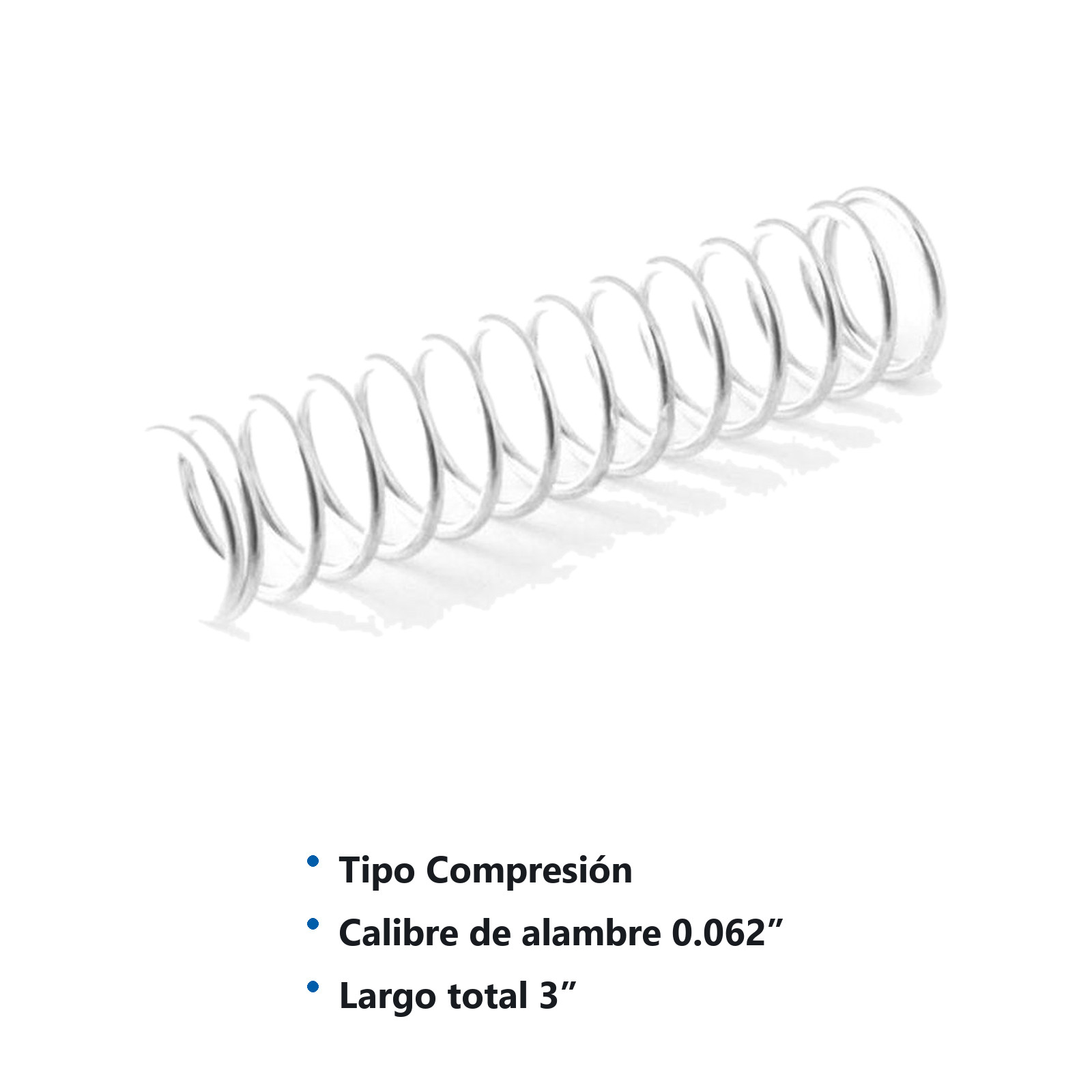 RESORTE D/COMPRESION WESTON .062X.687X3 - Imagen 2