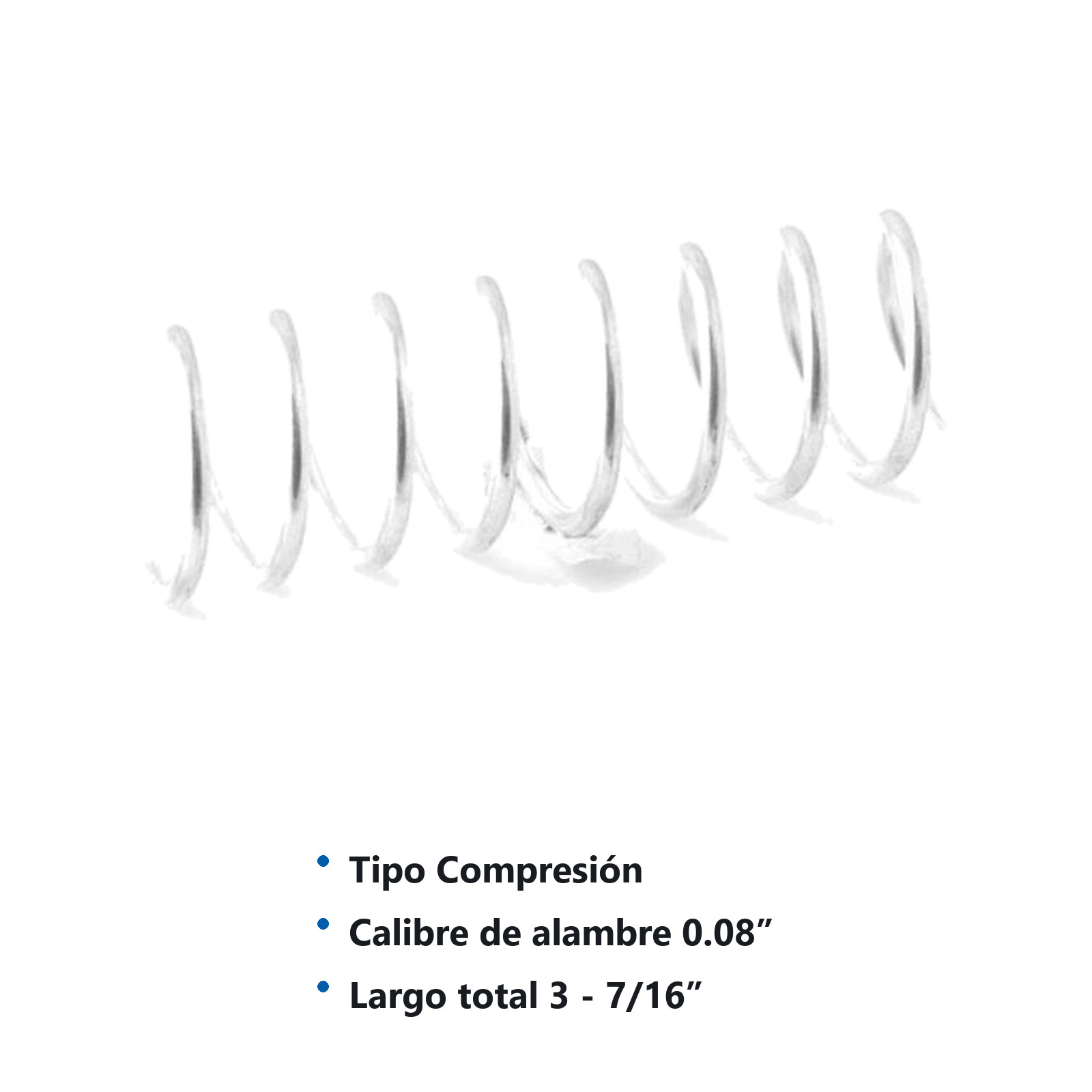 RESORTE D/COMPRESION WESTON .08X.875X3.437 - Imagen 2
