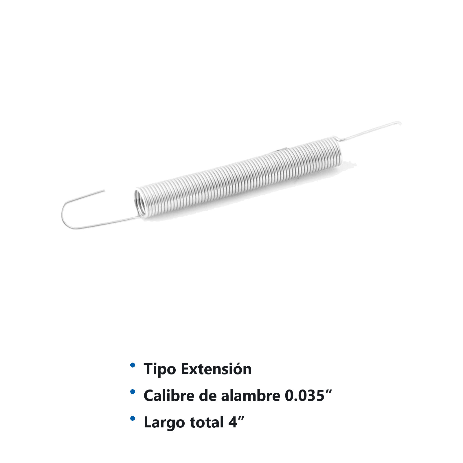 RESORTE D/EXTENSION WESTON .035X.343X2.375X4 - Imagen 2