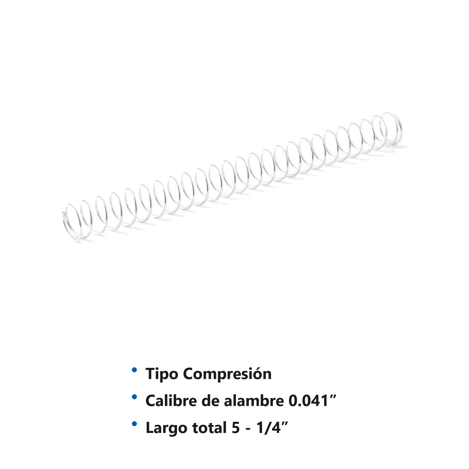RESORTE D/COMPRESION WESTON  .041X.468X5.25 - Imagen 2