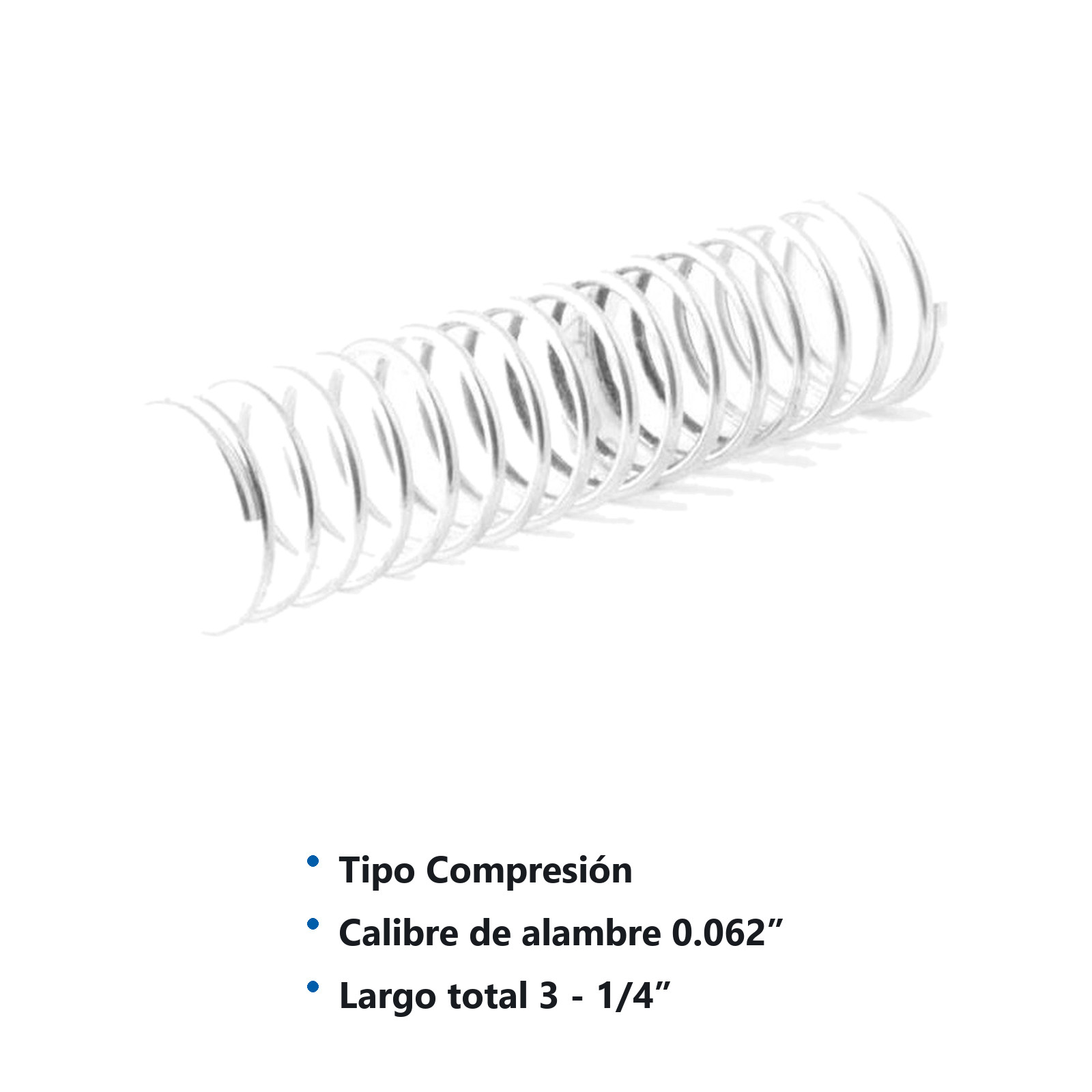 RESORTE D/COMPRESION WESTON  .062X.812X3.25 - Imagen 2