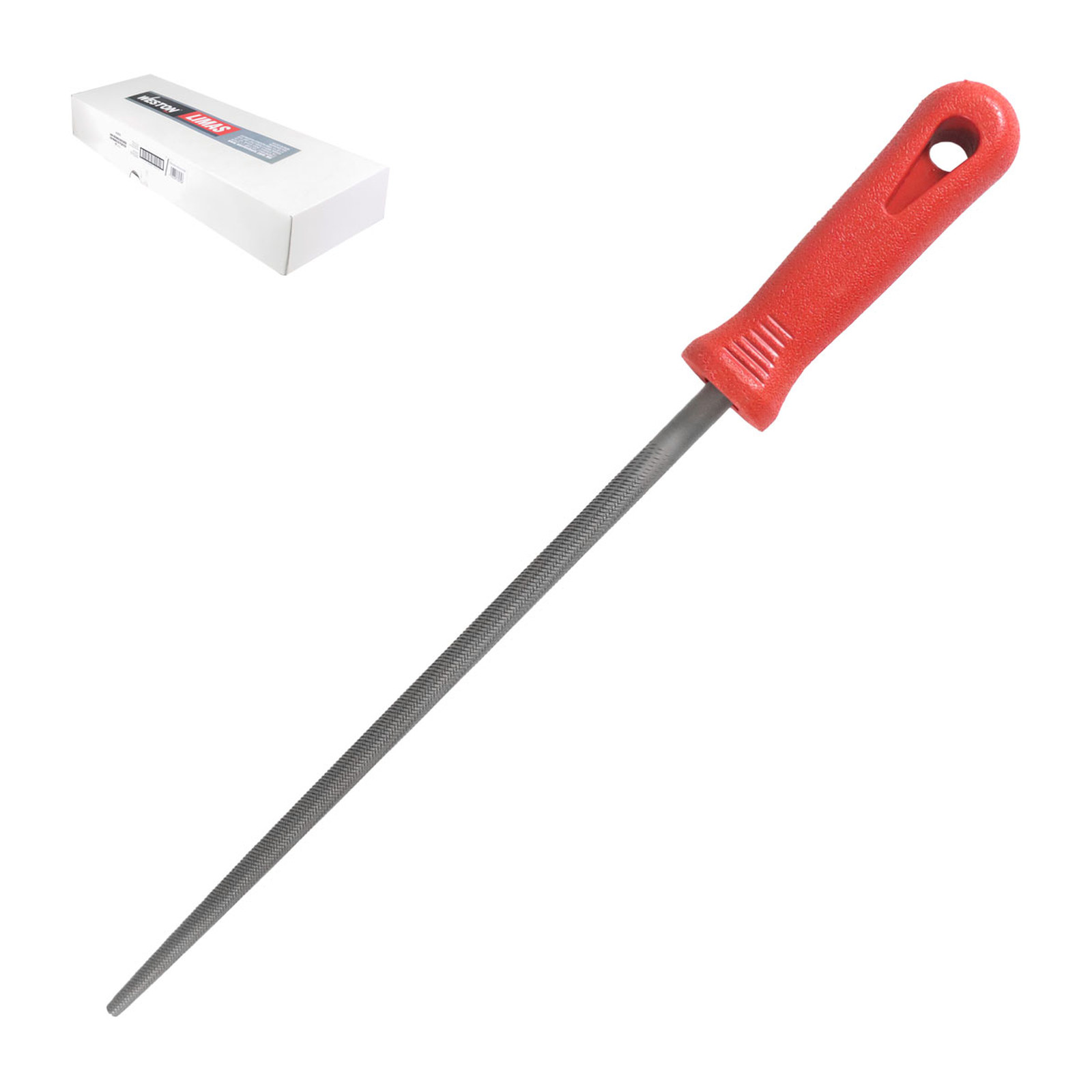 Lima Redonda Bastarda 10" con Mango Plástico WESTON