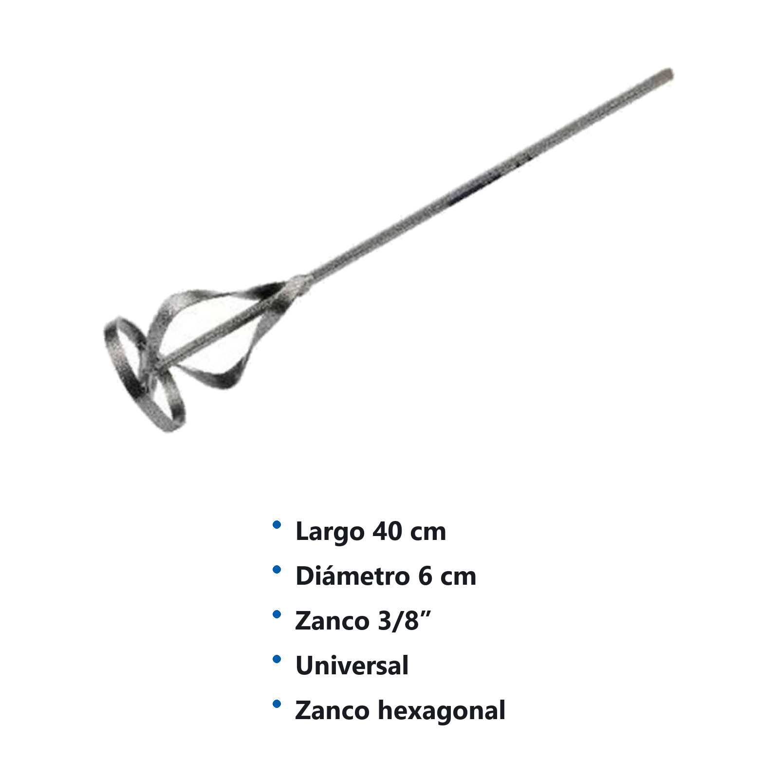 MEZCLADOR D/PINTURA UNIVERSAL 2.375"X16" - Imagen 2