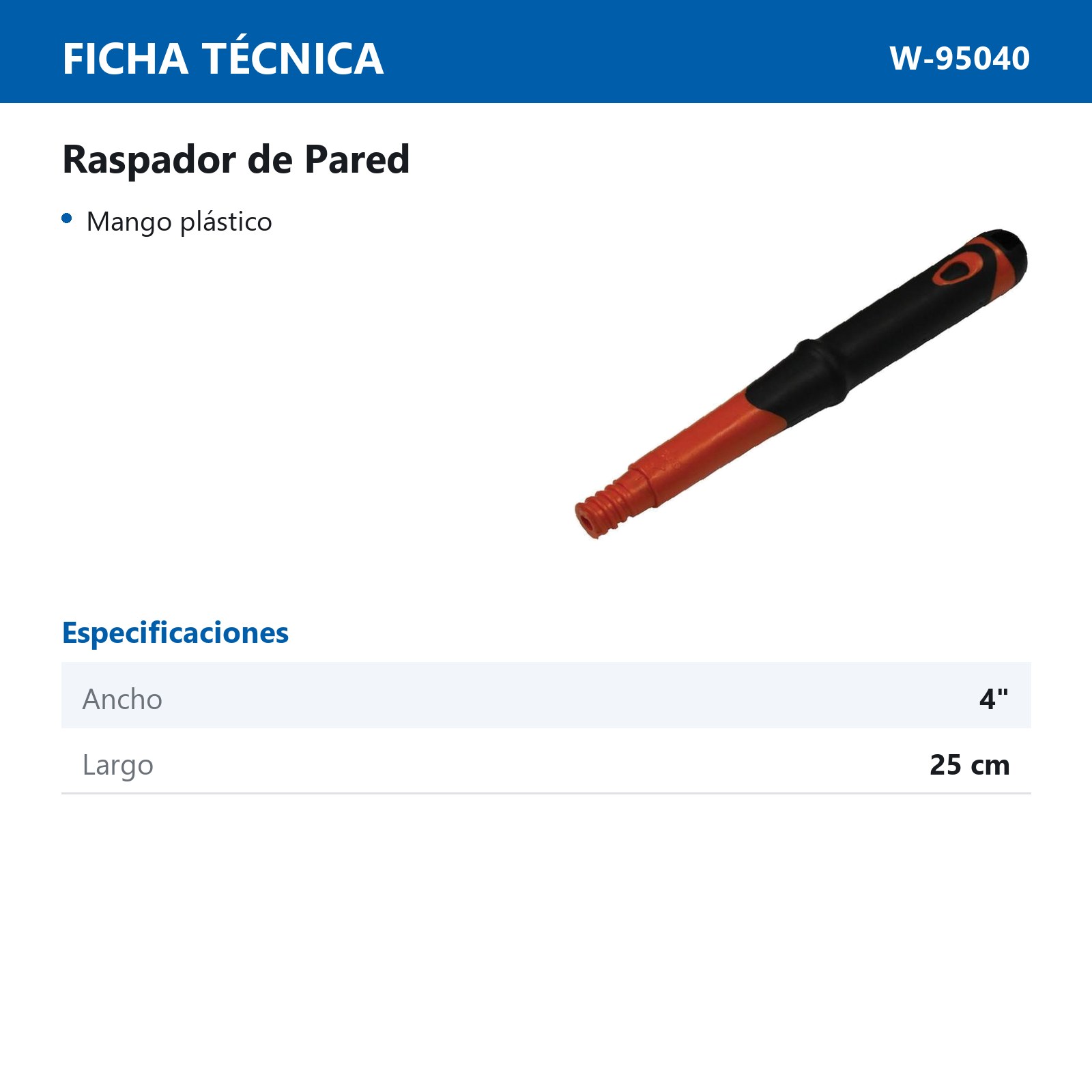 RASPADOR D/PARED 4" - Imagen 2