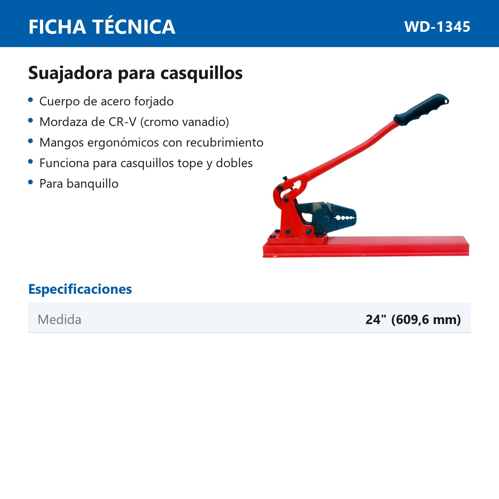 SUAJADORA PARA CASQUILLO SIN CORTADOR, PARA BANQUILLO, 24 - Imagen 2