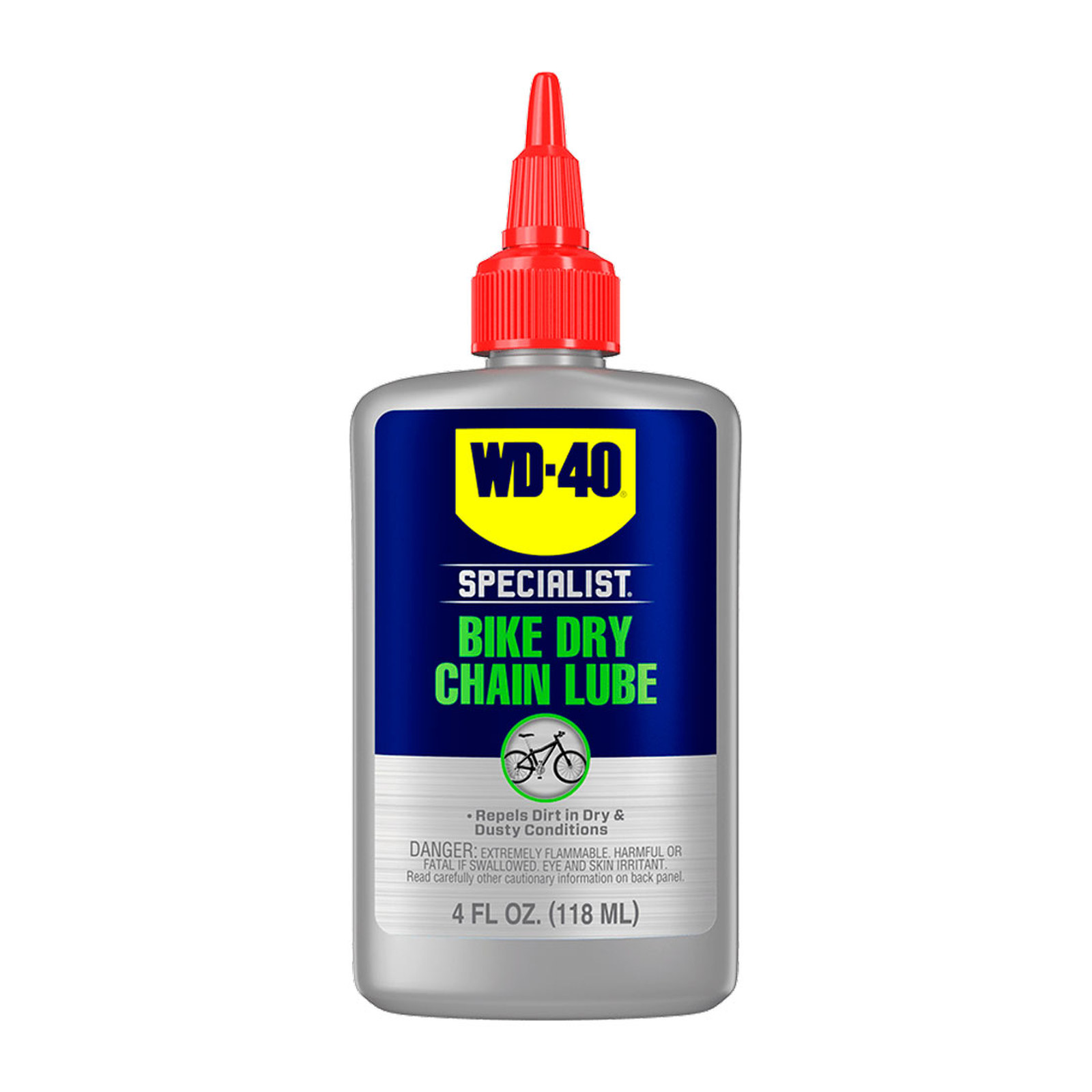 WD-40 BIKE LUBRICANTE DE CADENAS PARA CONDICIONES SECAS 4 OZ.