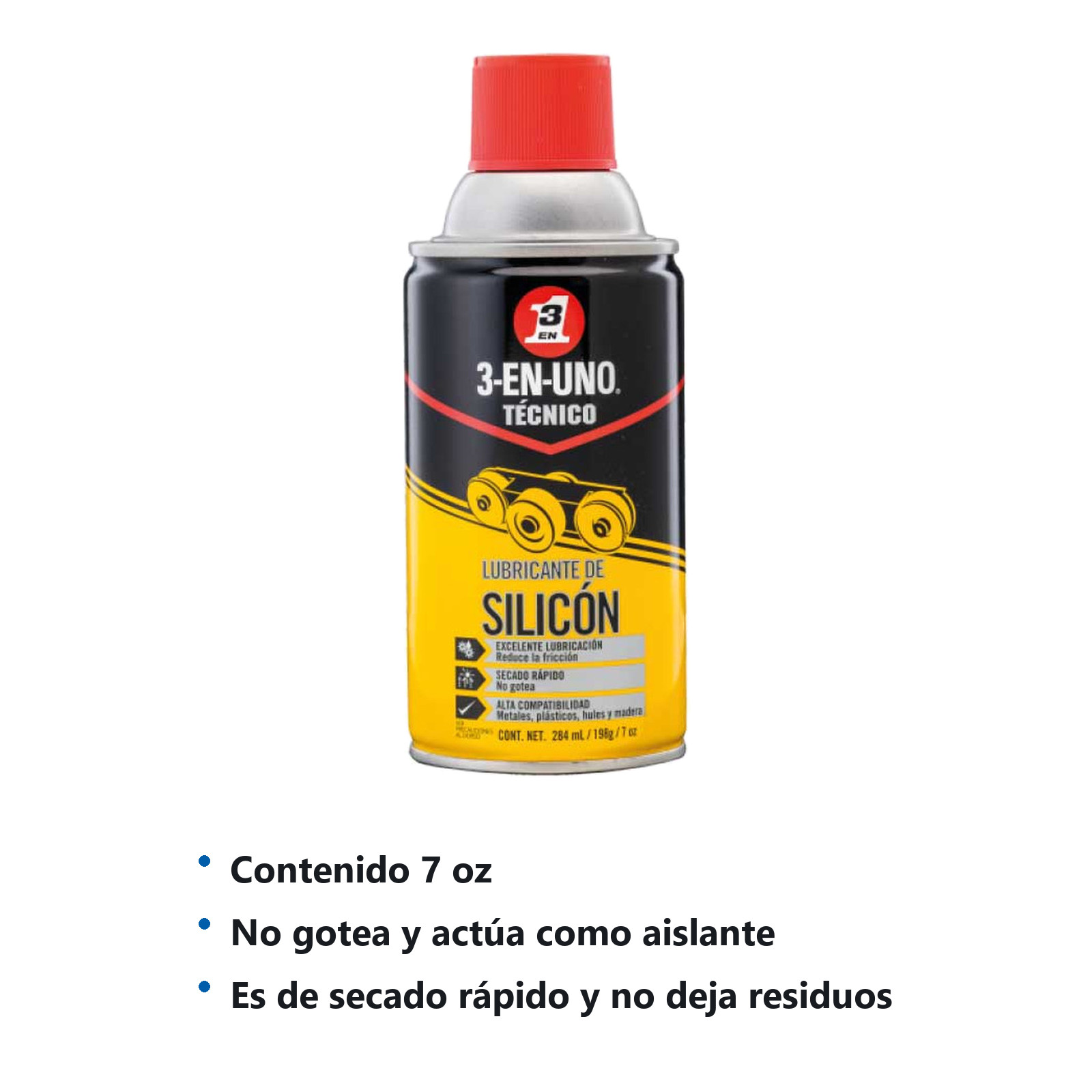 3-EN-UNO TECNICO LUBRICANTE DE SILICON 7OZ - Imagen 2
