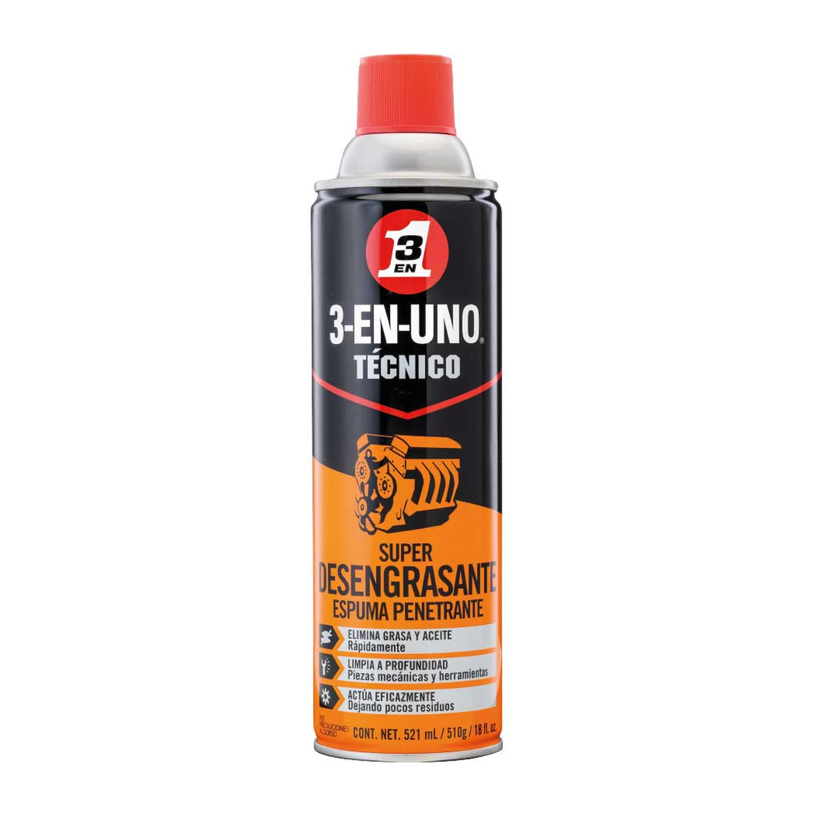 3-EN-UNO Técnico Desengrasante 18 oz