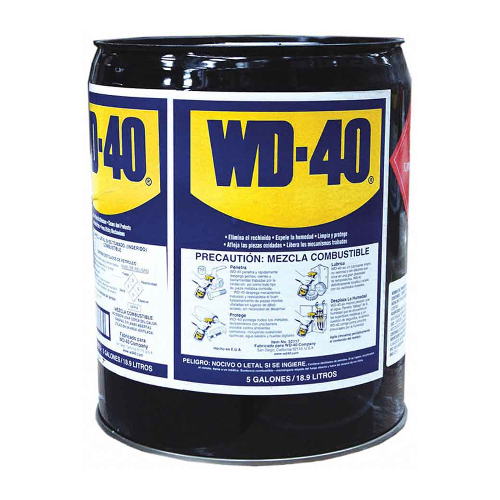 WD-40 Lubricante Multiusos 5 Galones / 18.9 Litros