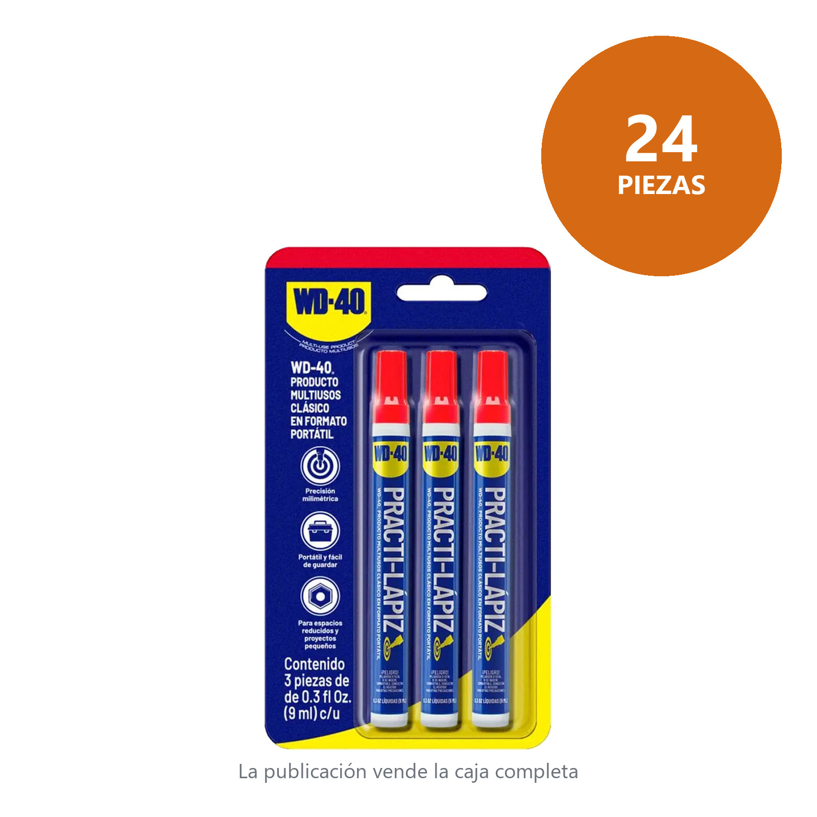 WD-40 PRACTI LAPIZ DE PRECISION LUBRICANTE MULTIUSOS - TIRA DE IMPULSO (Precio x Pieza - Emp c/24 pz - Imagen 2