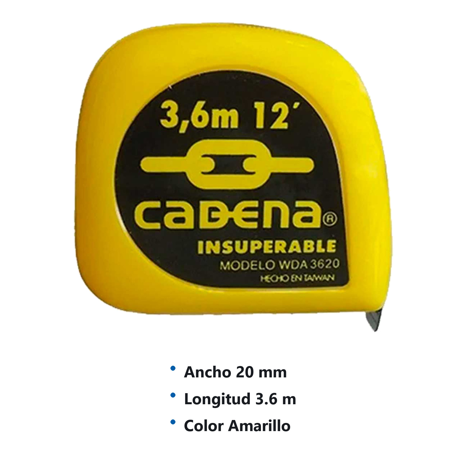 FLEXOMETRO CADENA 3.6 MTS NEON - Imagen 2
