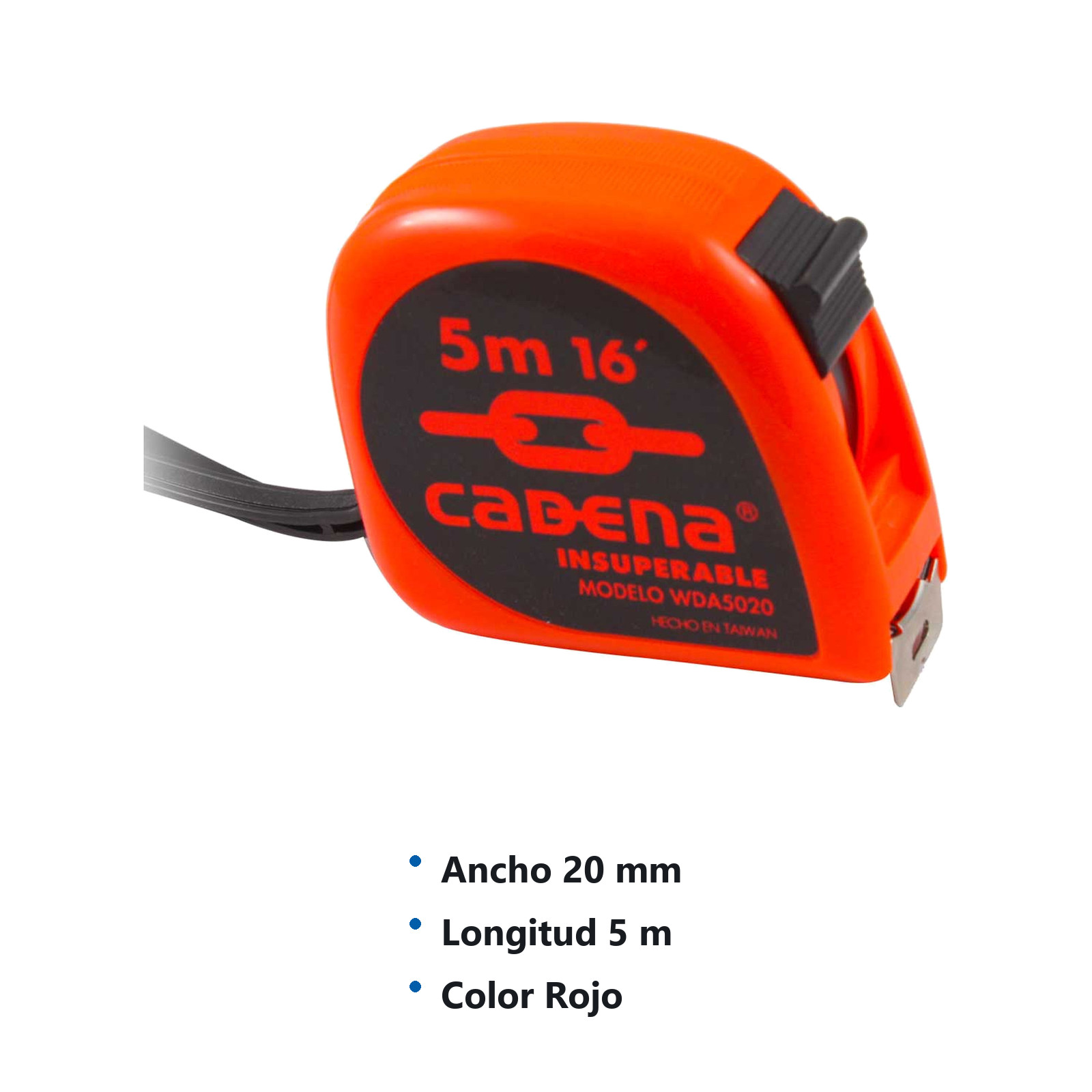 FLEXOMETRO CADENA 5 MTS NEON - Imagen 2