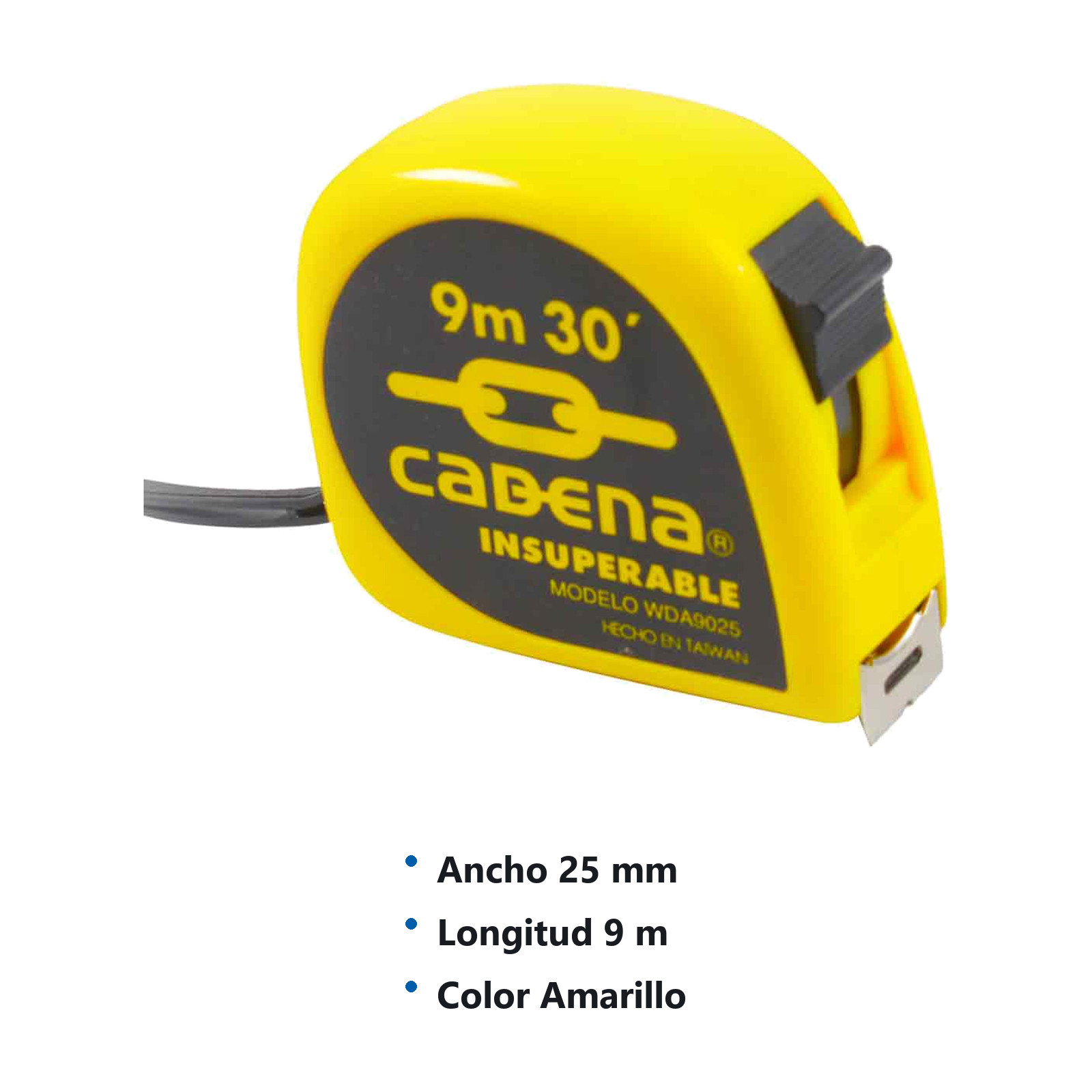 FLEXOMETRO CADENA 9 MTS NEON - Imagen 2