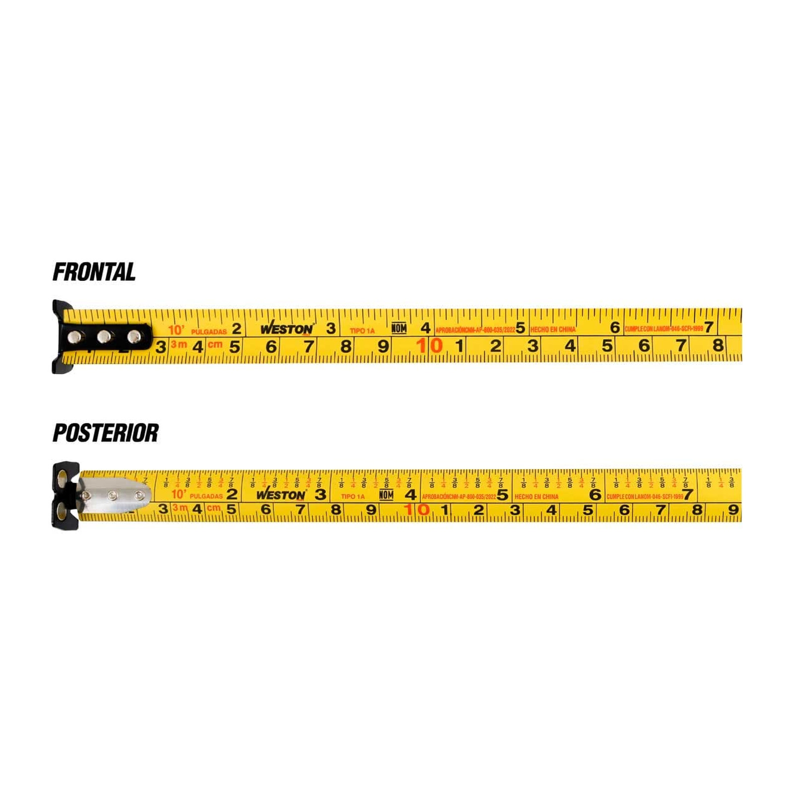 FLEXOMETRO 3M X 16MM BLANCO COMPACTO - Imagen 3