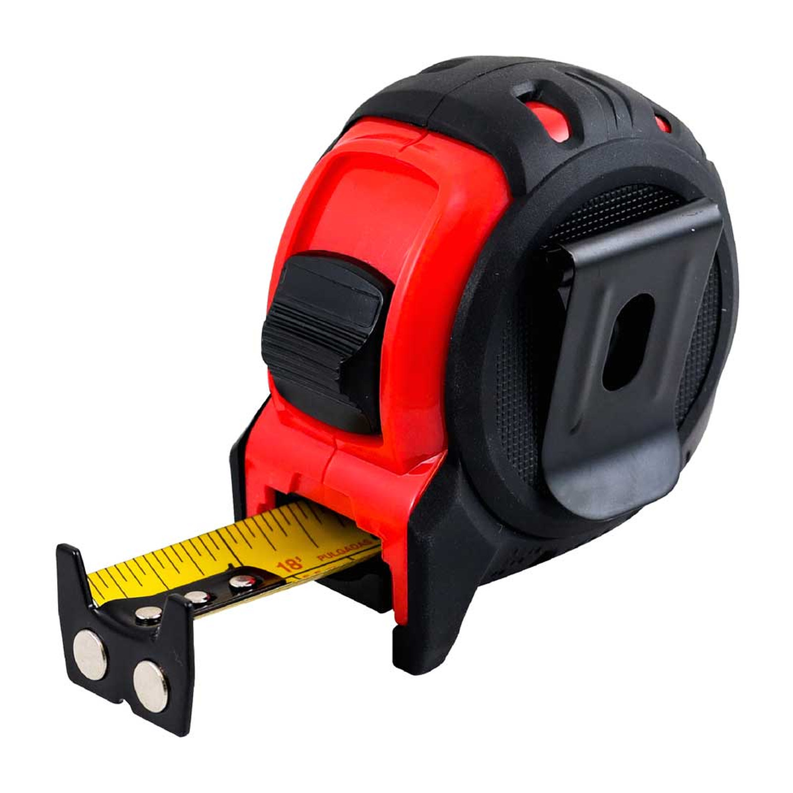 FLEXOMETRO 5.5M X 25MM ROJO ANTI IMPACTO - Imagen 2