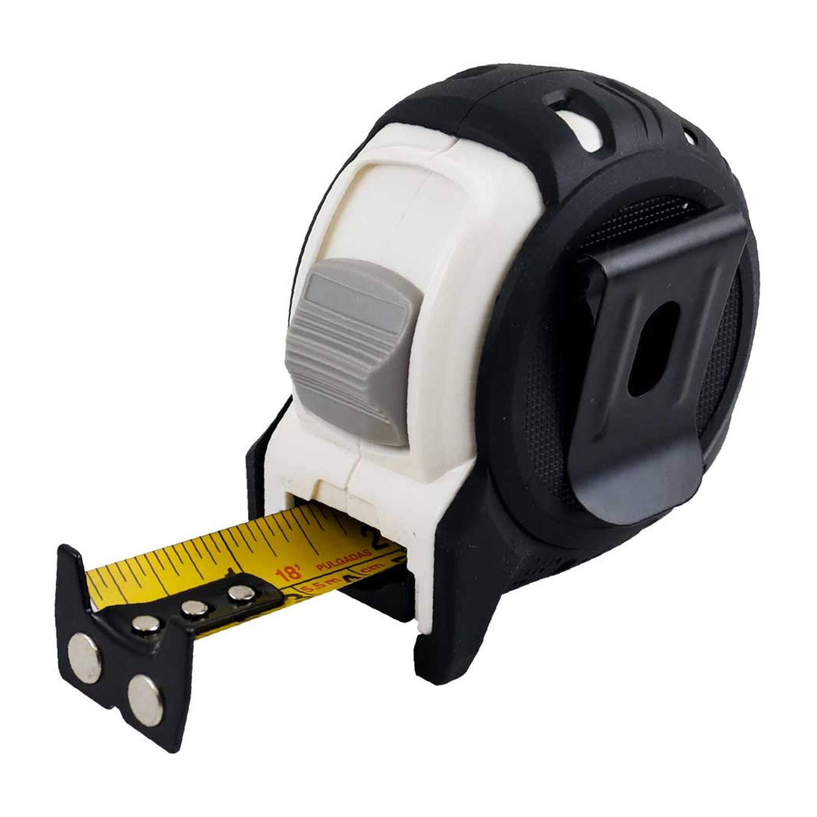 FLEXOMETRO 5.5M X 25MM BLANCO ANTI IMPACTO - Imagen 2