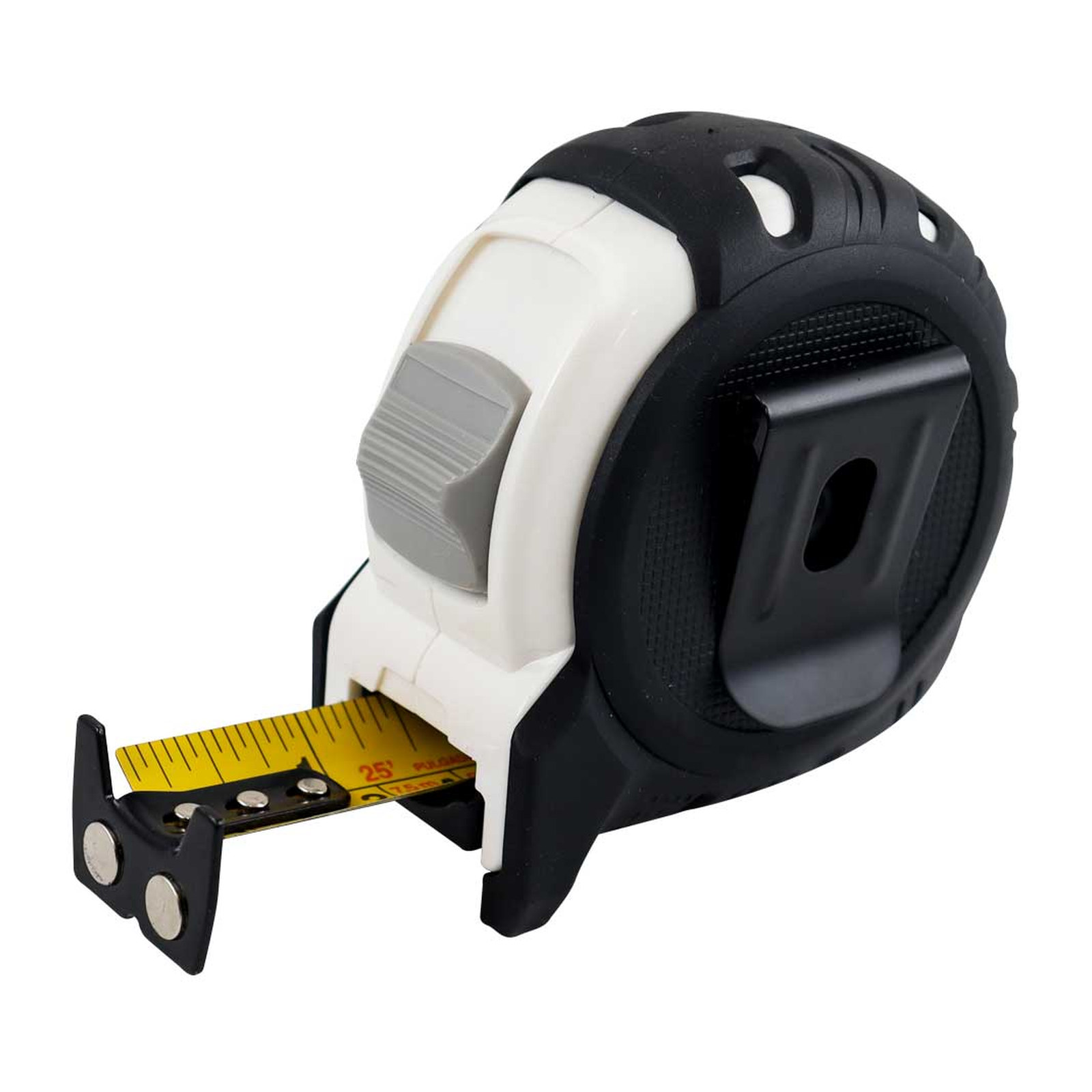 FLEXOMETRO 7.5M X 25MM BLANCO ANTI IMPACTO - Imagen 2