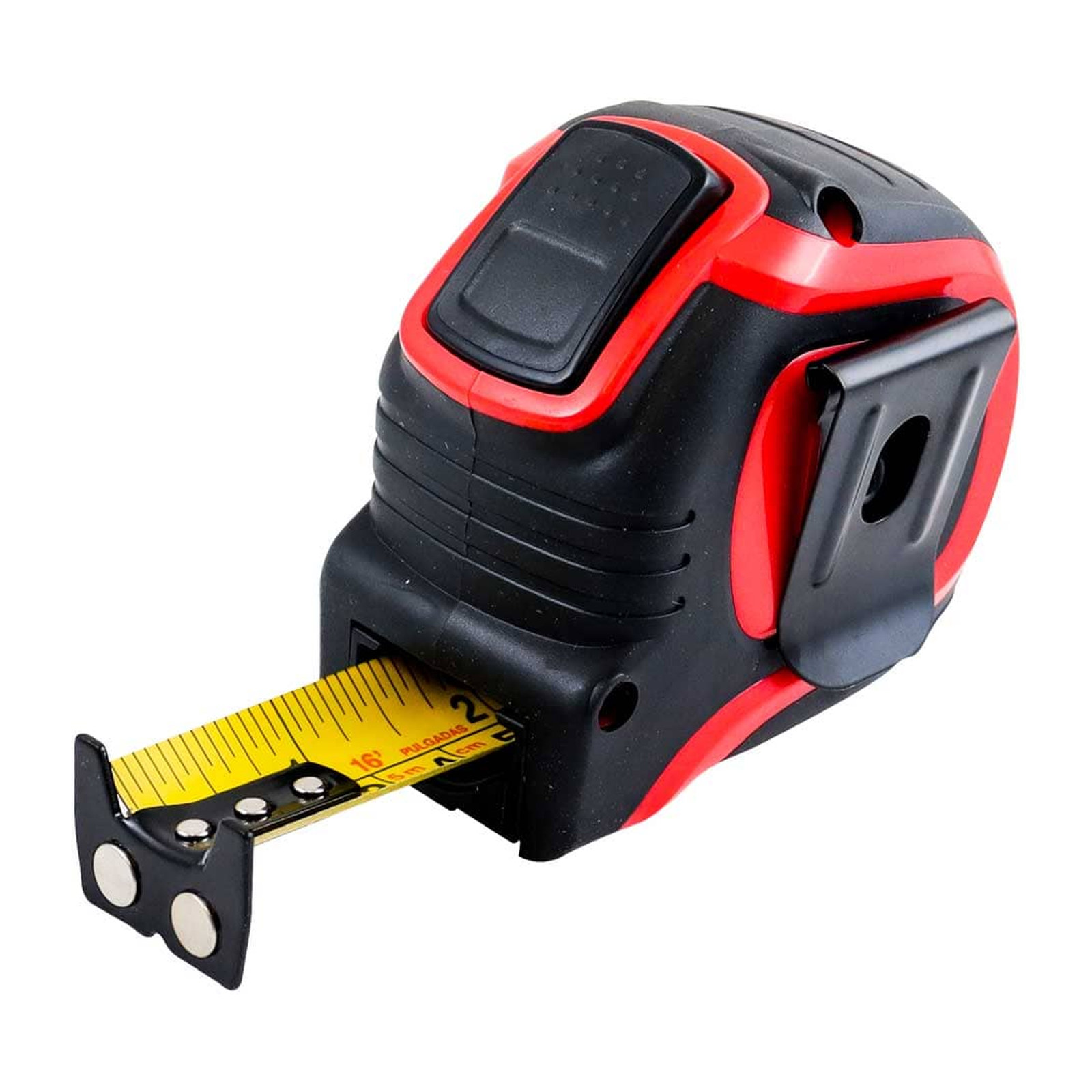 FLEXOMETRO 5M X 27MM ROJO CINTA ANCHA (Empaque c/6 pzas - Precio x pieza) - Imagen 2