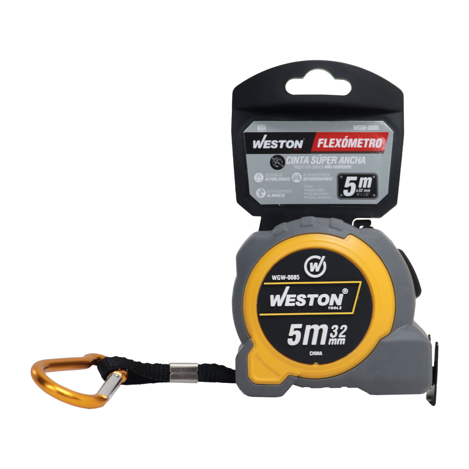 FLEXOMETRO 5M X 32MM CINTA SUPER ANCHA - Imagen 4