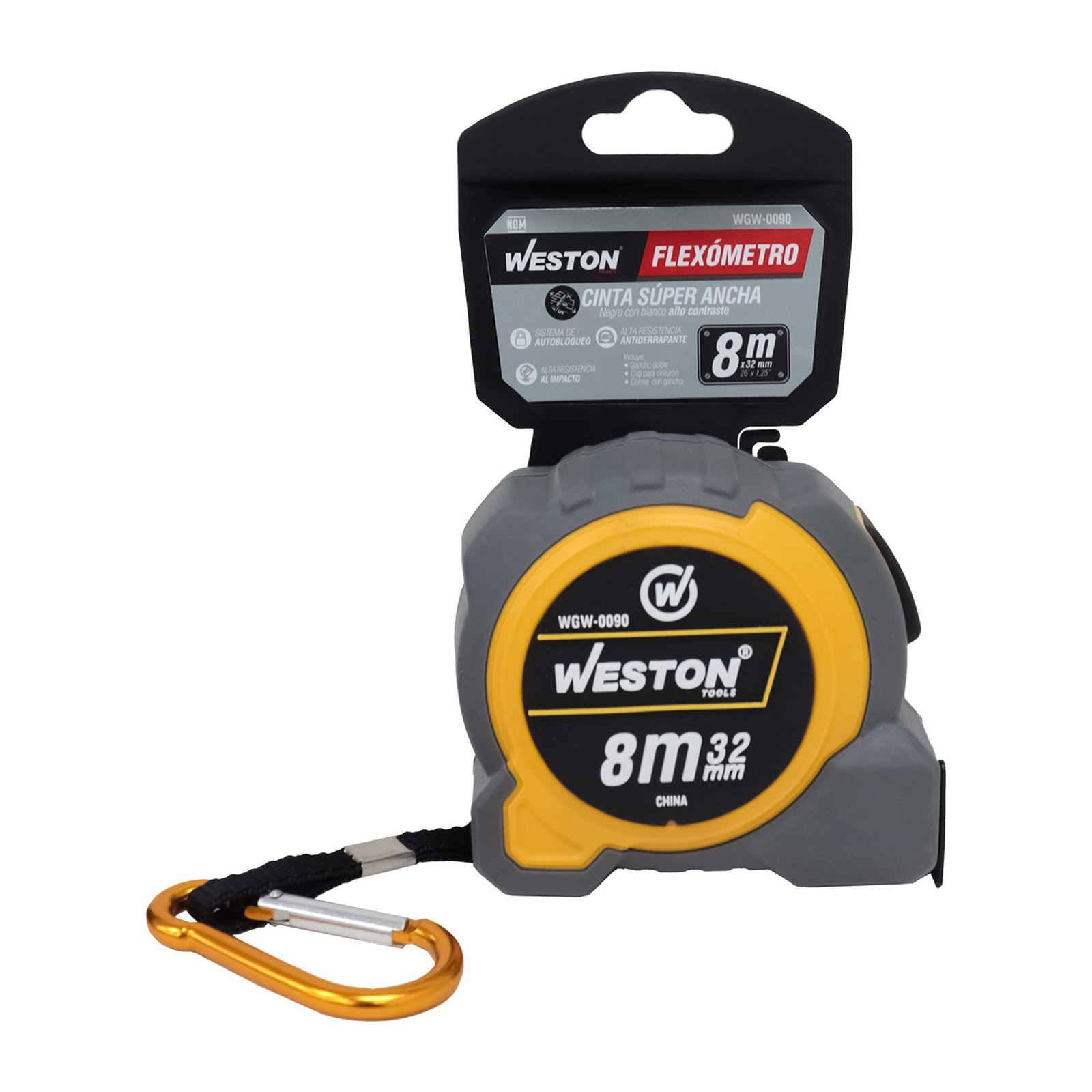 FLEXOMETRO 8M X 32MM CINTA SUPER ANCHA - Imagen 4
