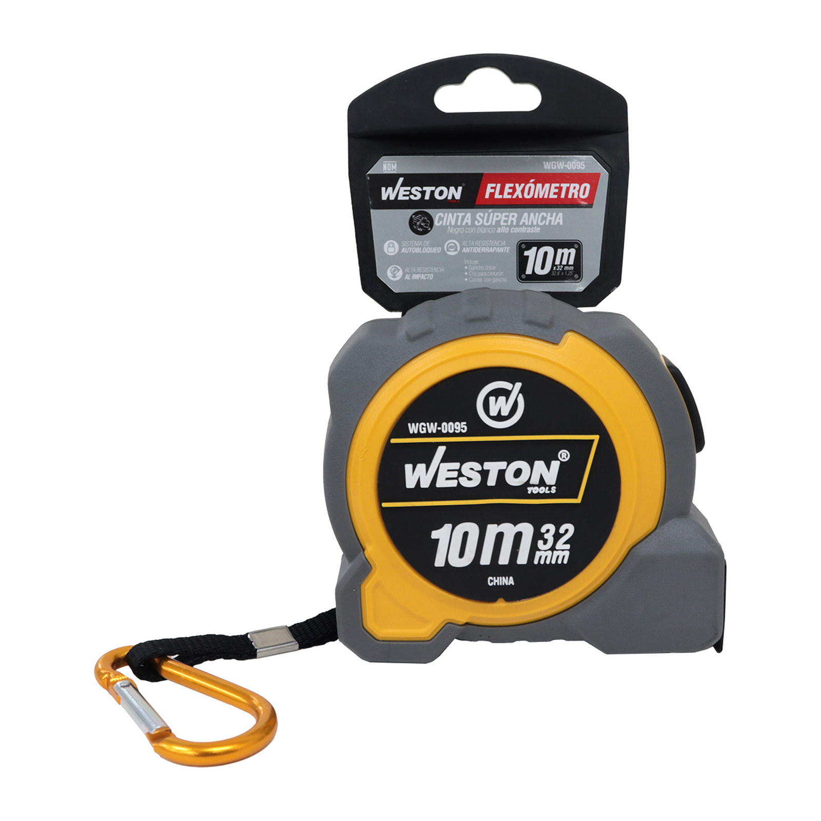 FLEXOMETRO 10M X 32MM CINTA SUPER ANCHA - Imagen 4